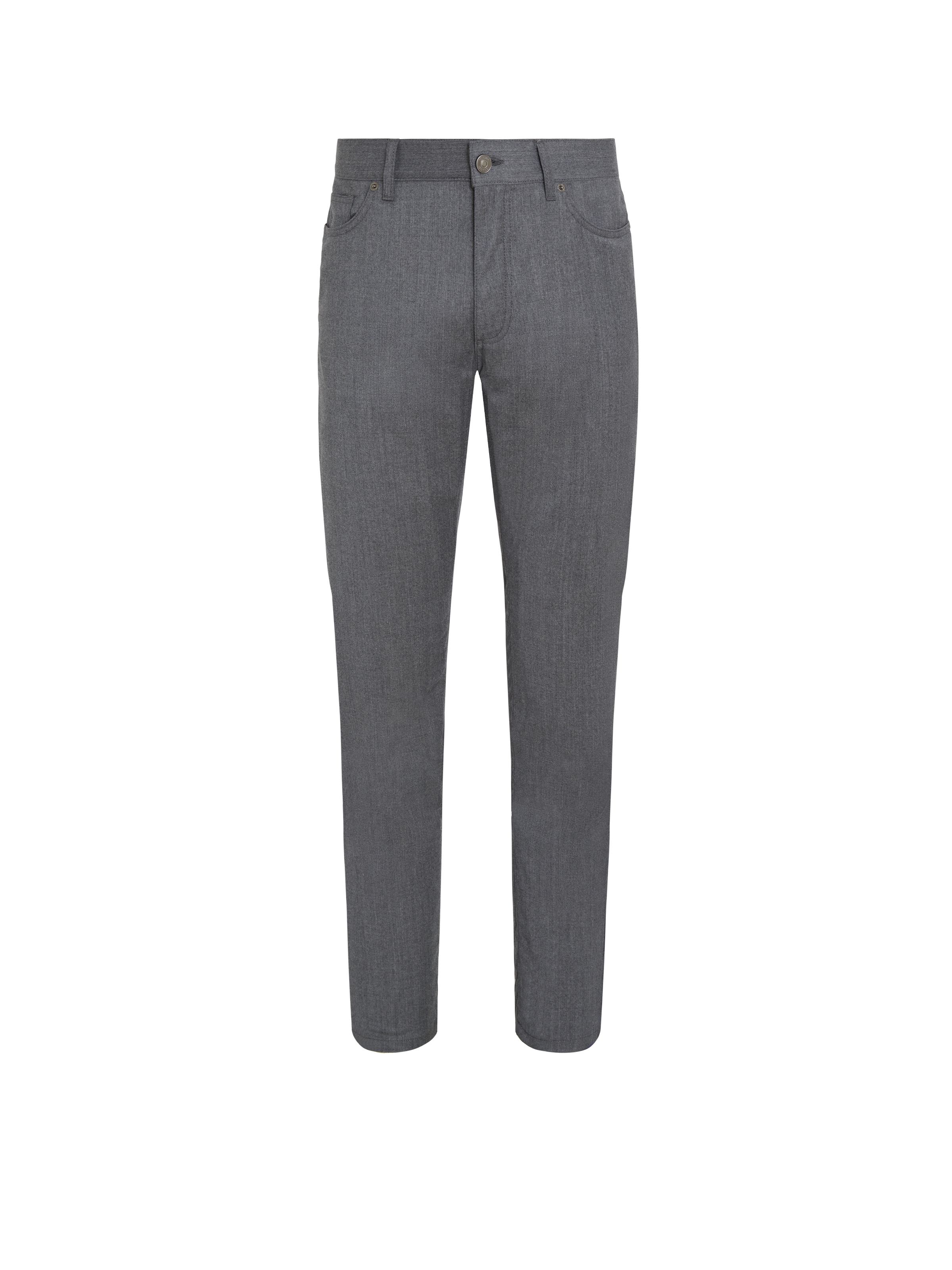 Zegna Trouseralon Roccia En Laine Gris Délavé