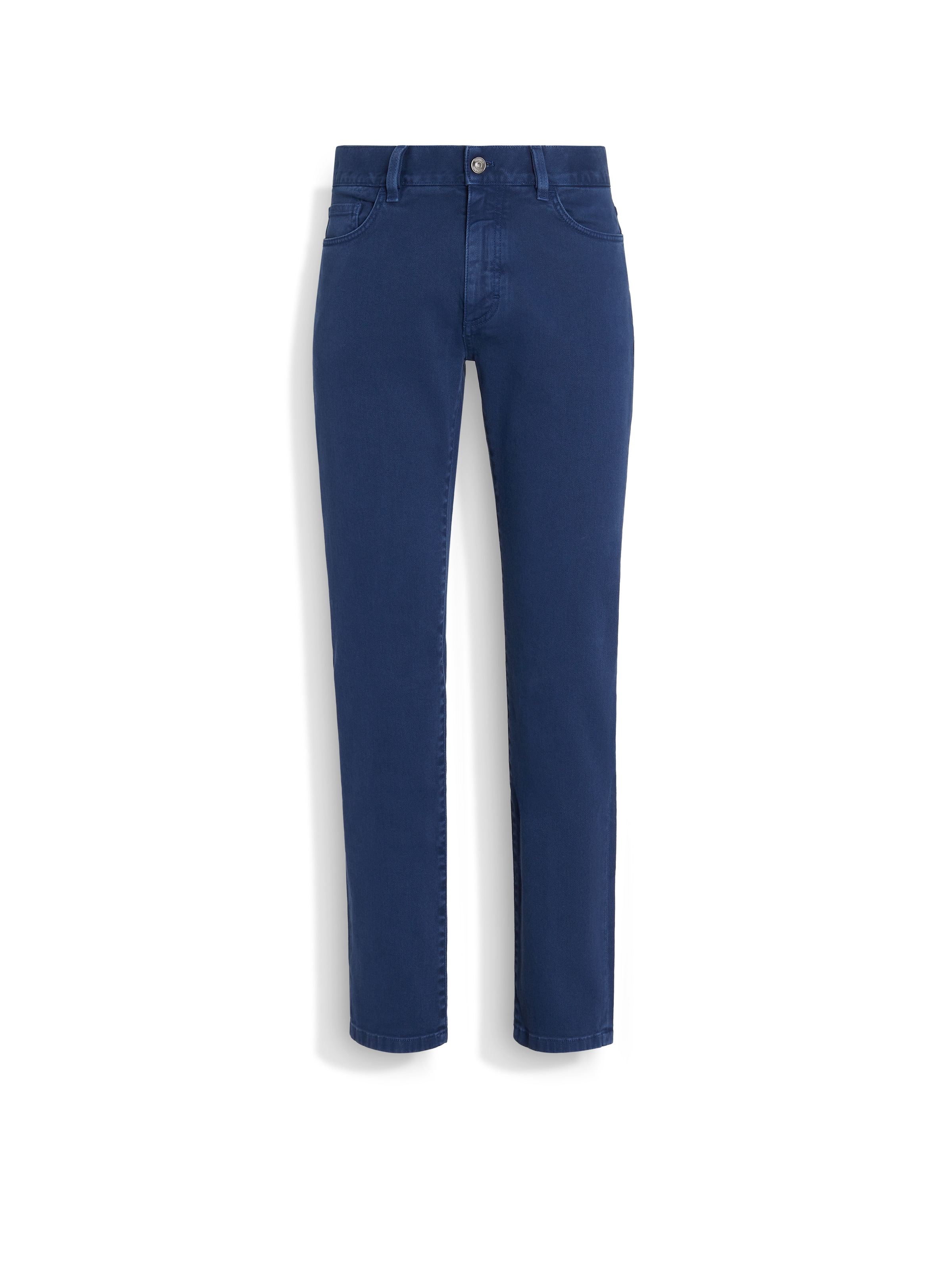 Zegna Utility Blue Stretch Cotton Roccia Jeans