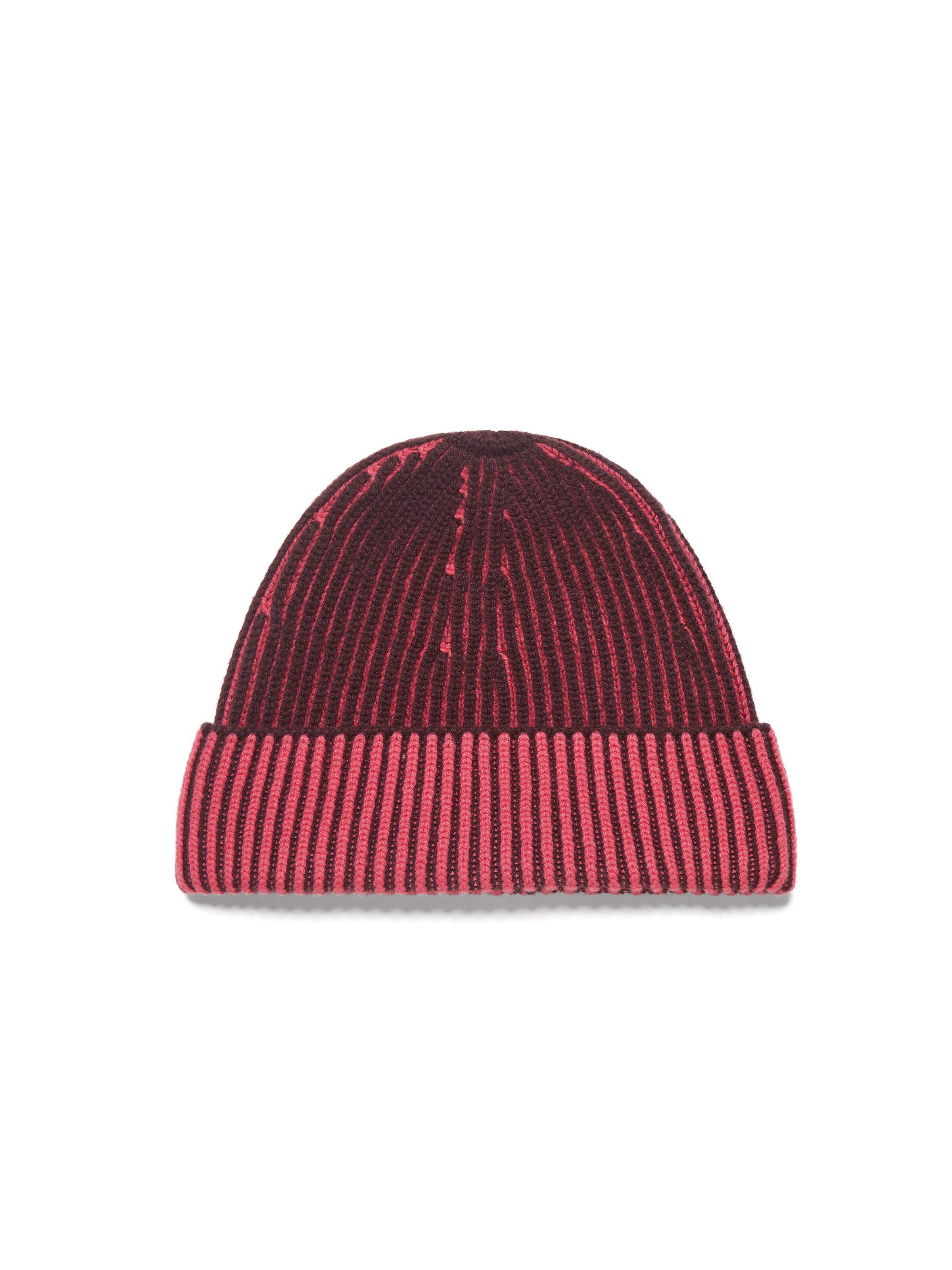 Zegna Fuchsia And Dark Purple Oasi Cashmere Beanie In Fuchsia/violet Foncé