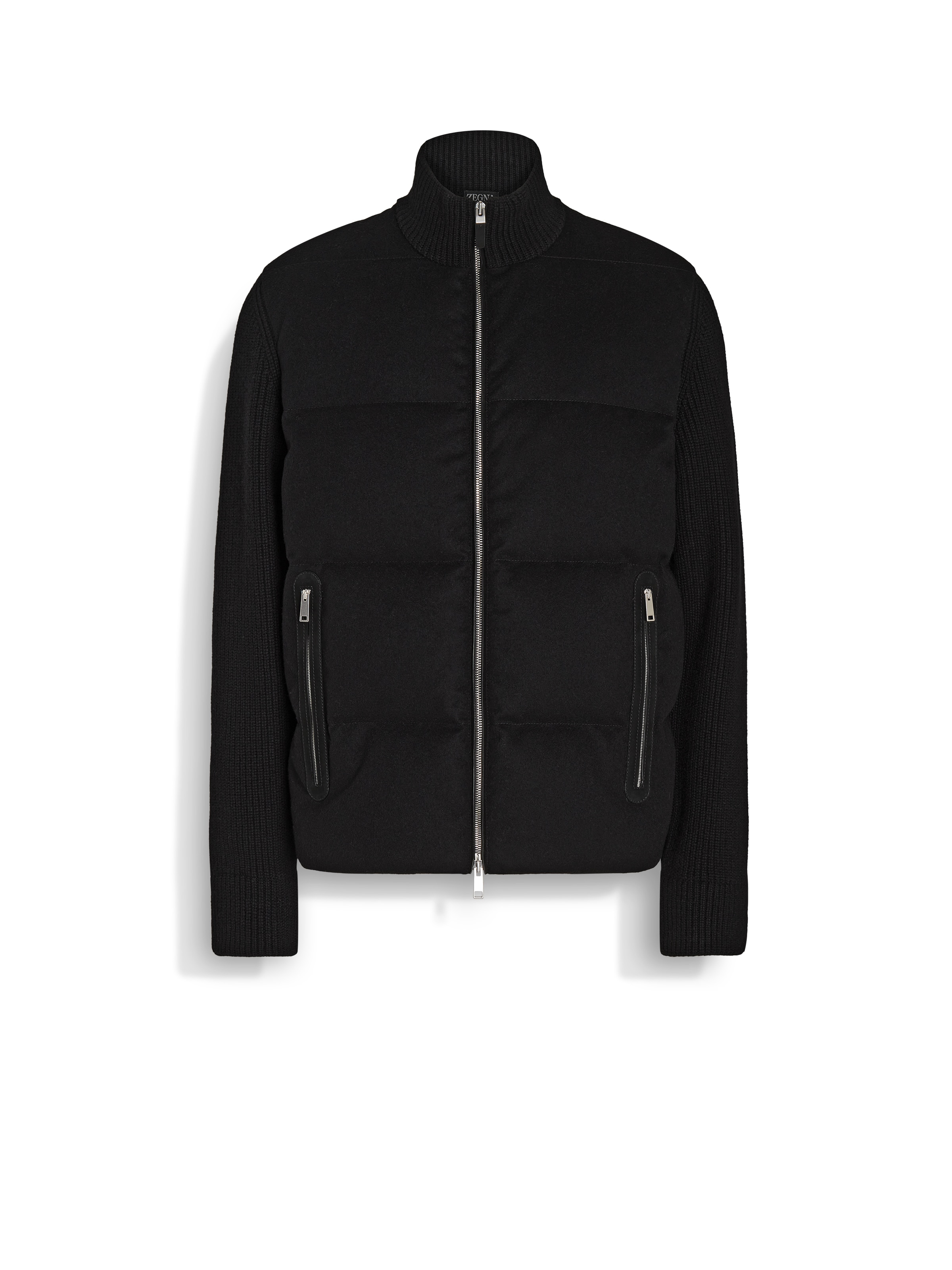 Zegna Oasi Cashmere Down Puffer Jacket In Black