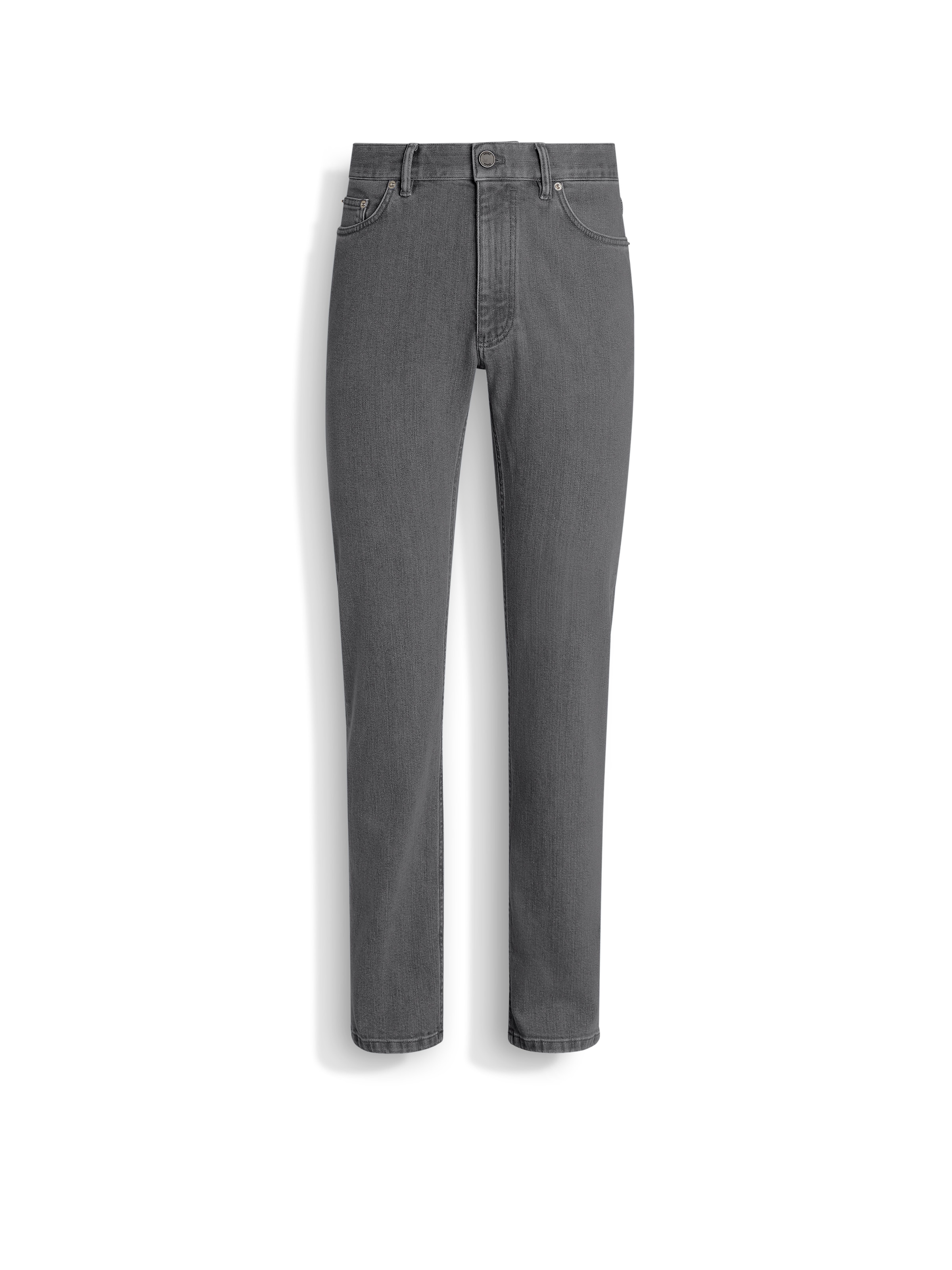 Zegna Roccia Slim Fit Stone Washed Jeans In Gray In Grey