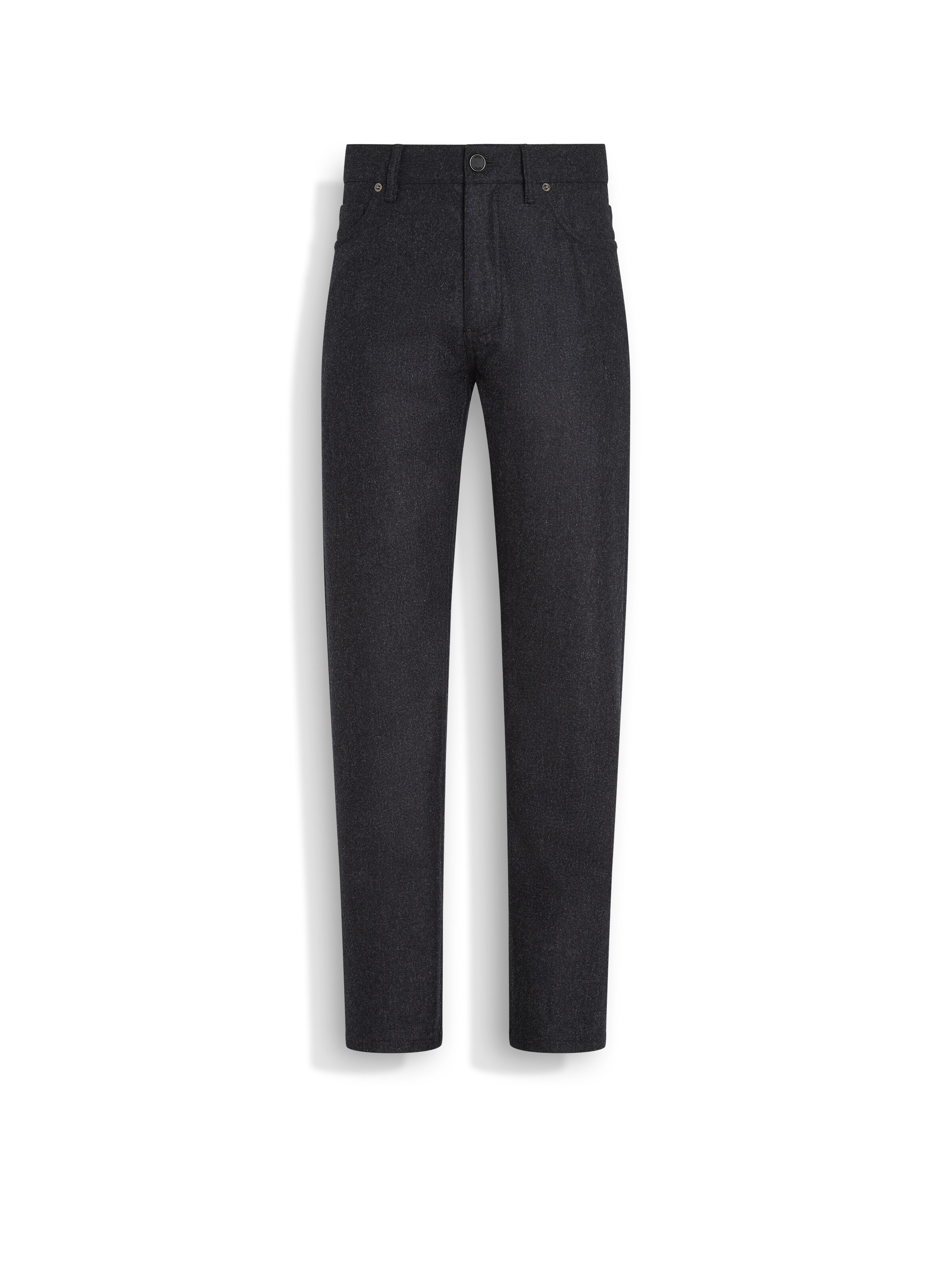 Zegna Black Wool And Cashmere Roccia Pants In Black
