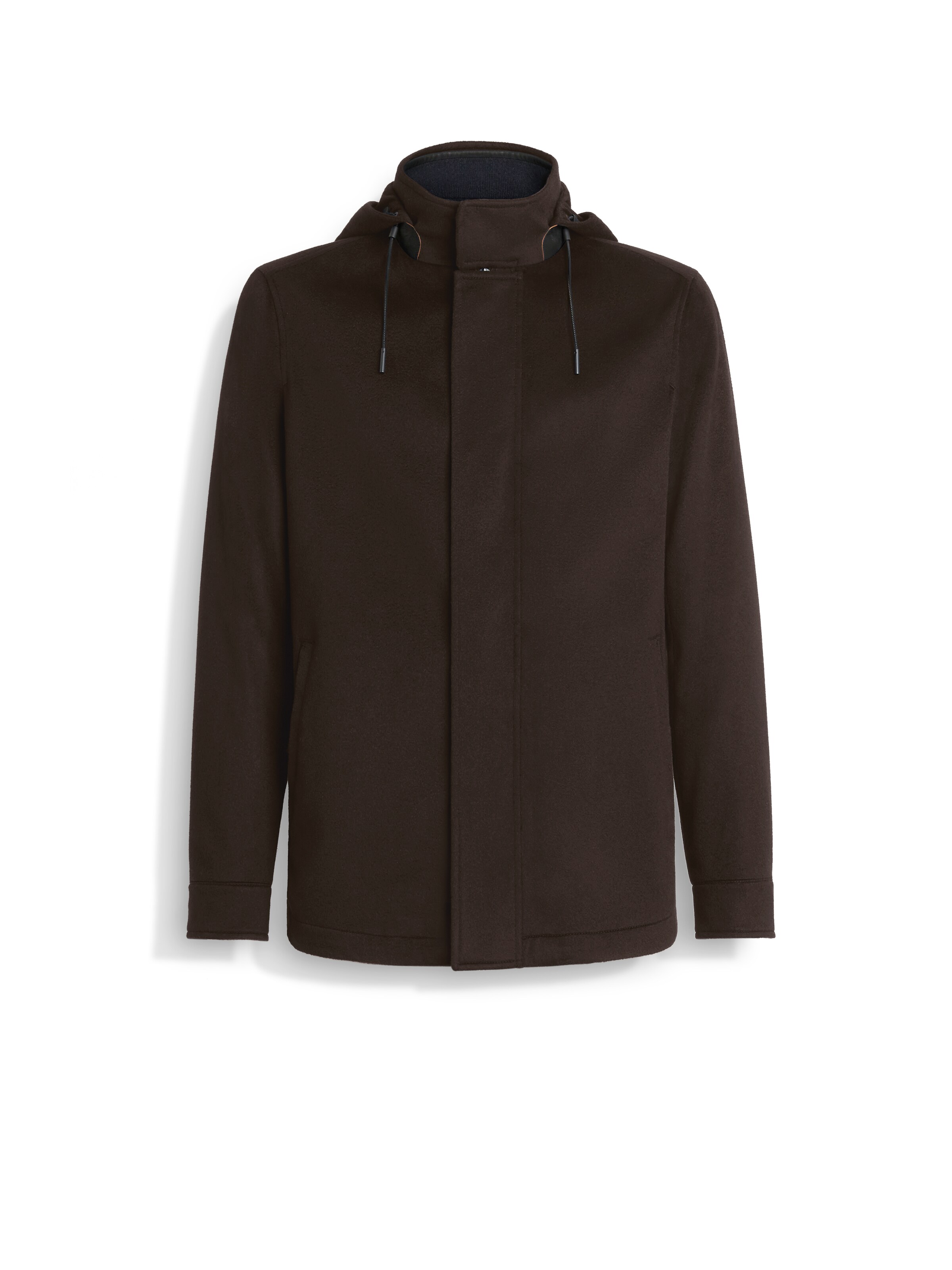 Zegna Oasi Cashmere Elements Cima Overjacket In Dark Brown