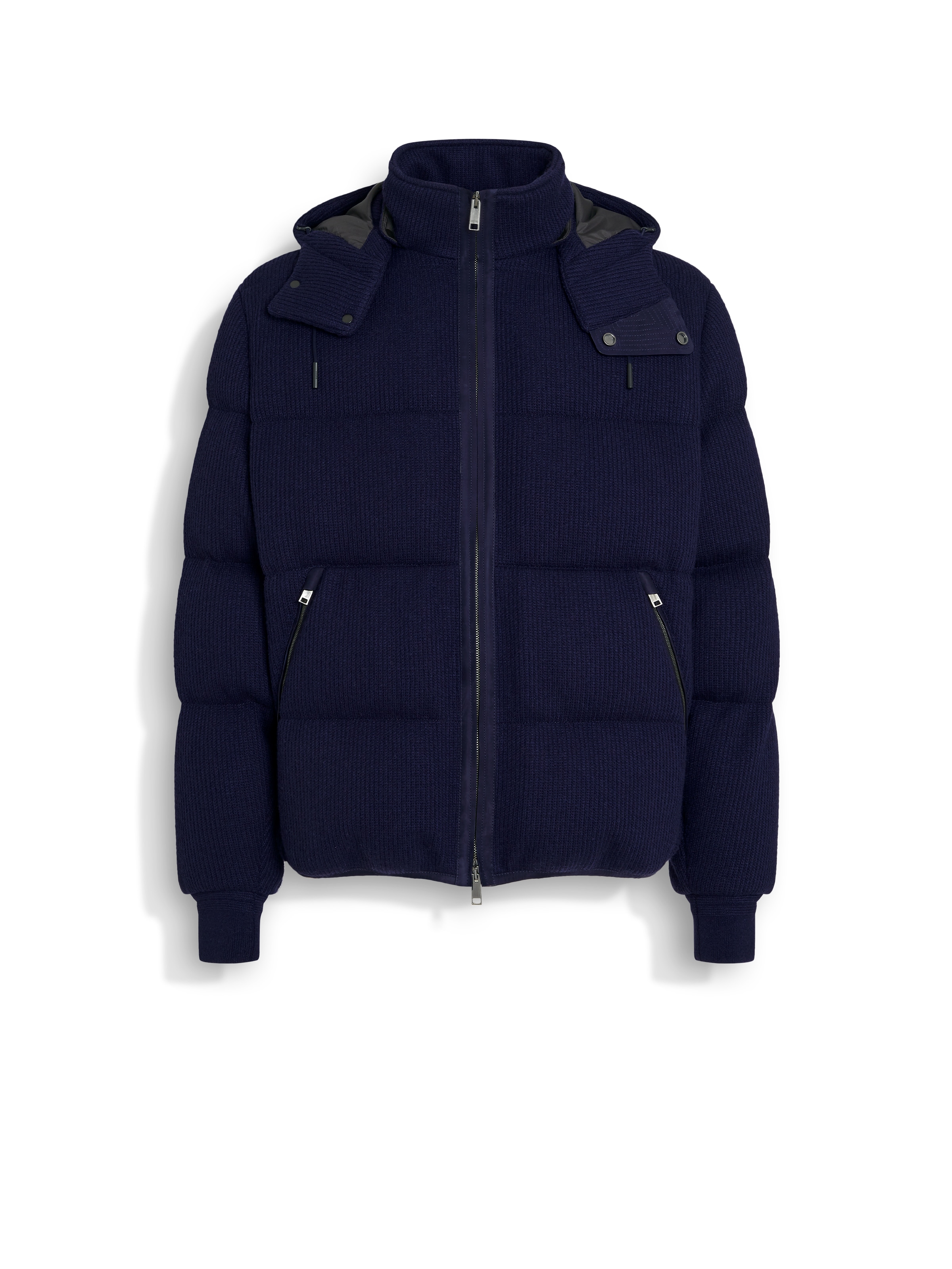 Zegna Oasi Cashmere Elements Ghiaccio Blouson In Ink Blue