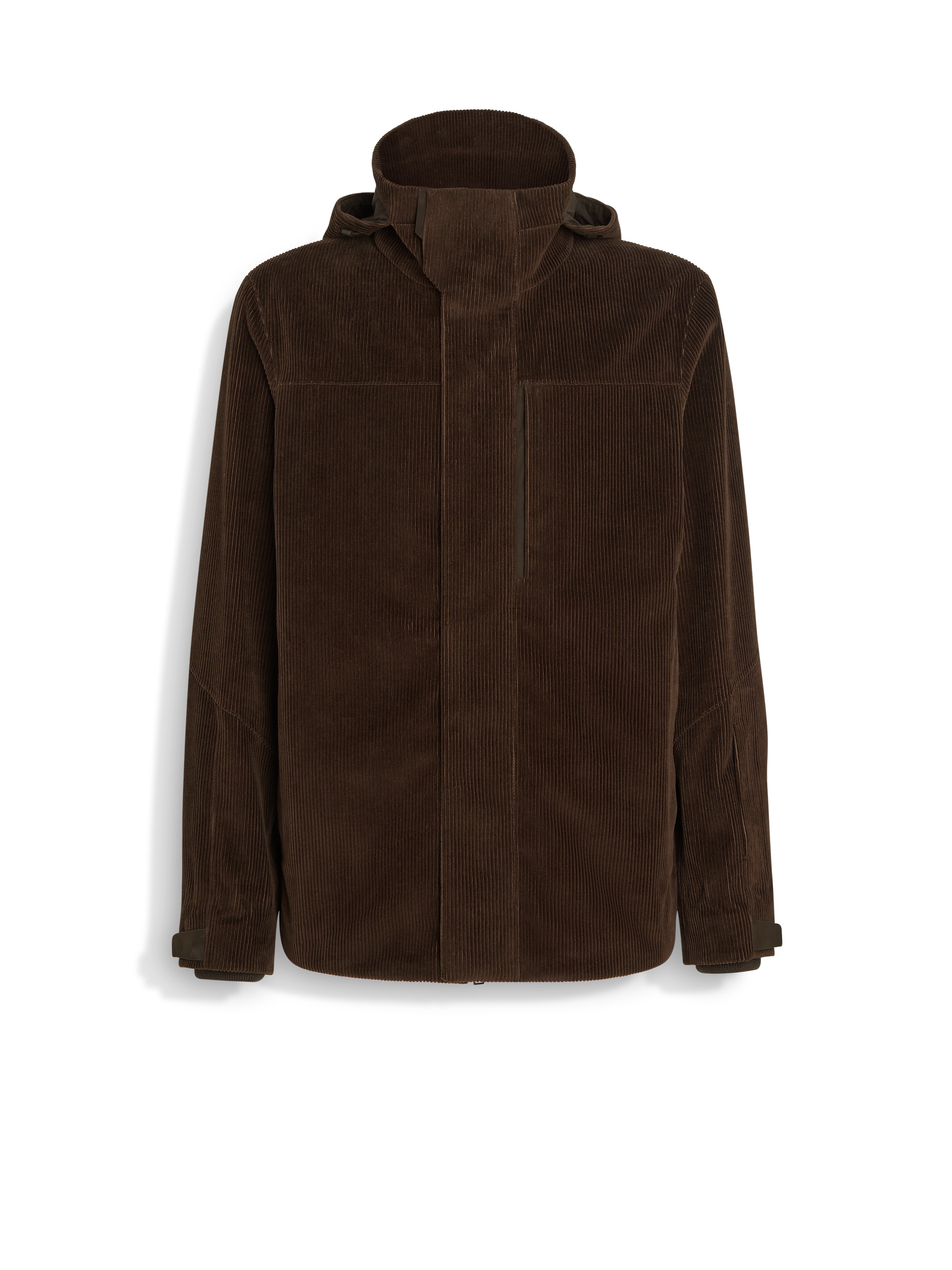 Zegna Cashco Ski Jacket In Dark Brown