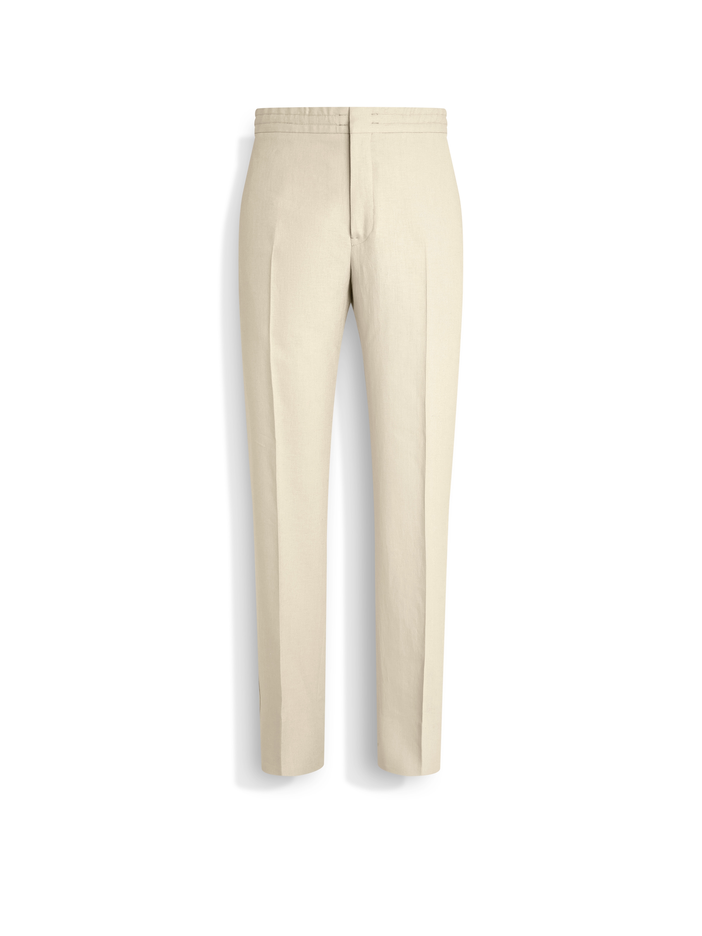 ZEGNA WHITE OASI LINO PANTS