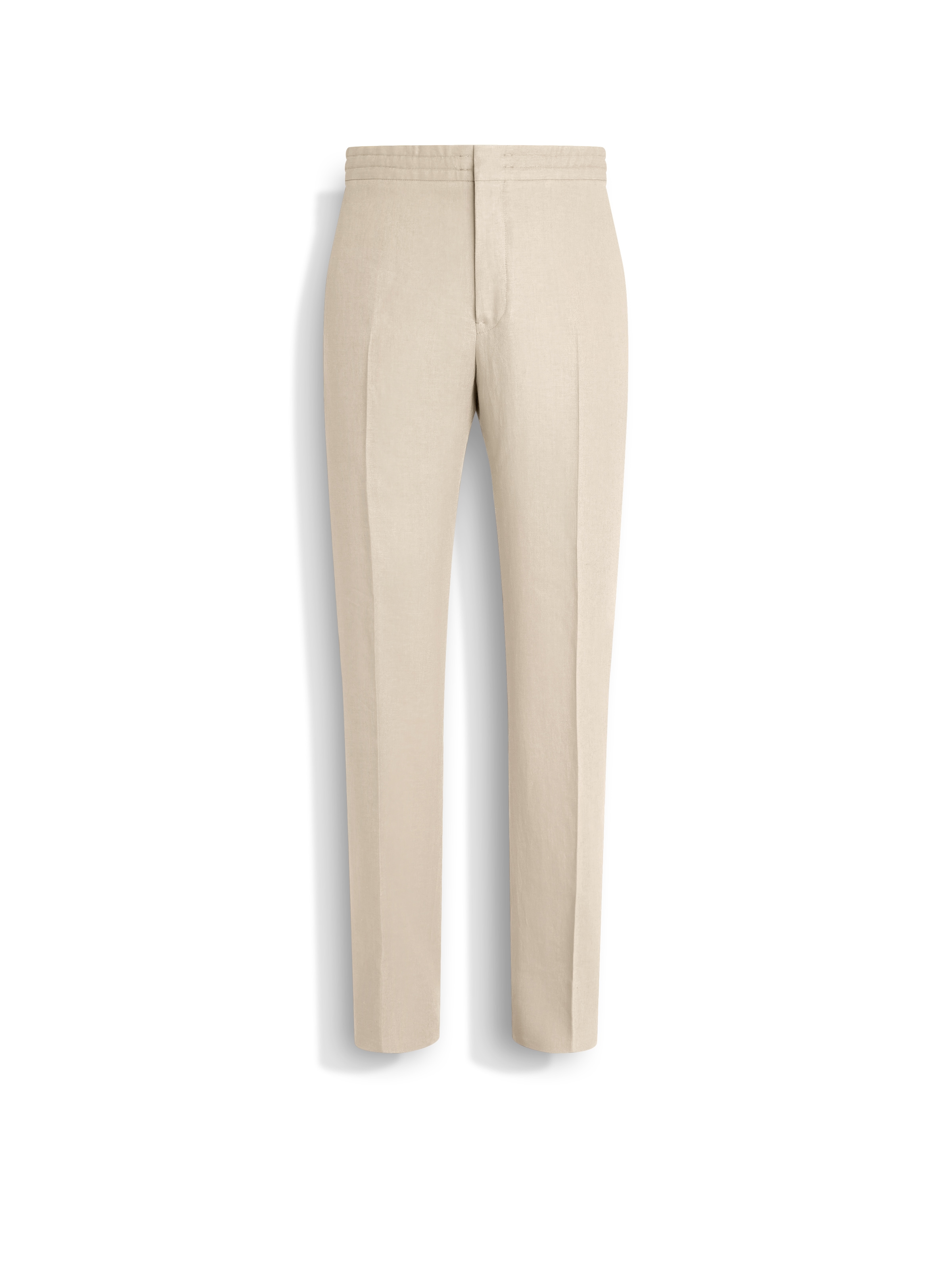ZEGNA LIGHT TAUPE OASI LINO PANTS