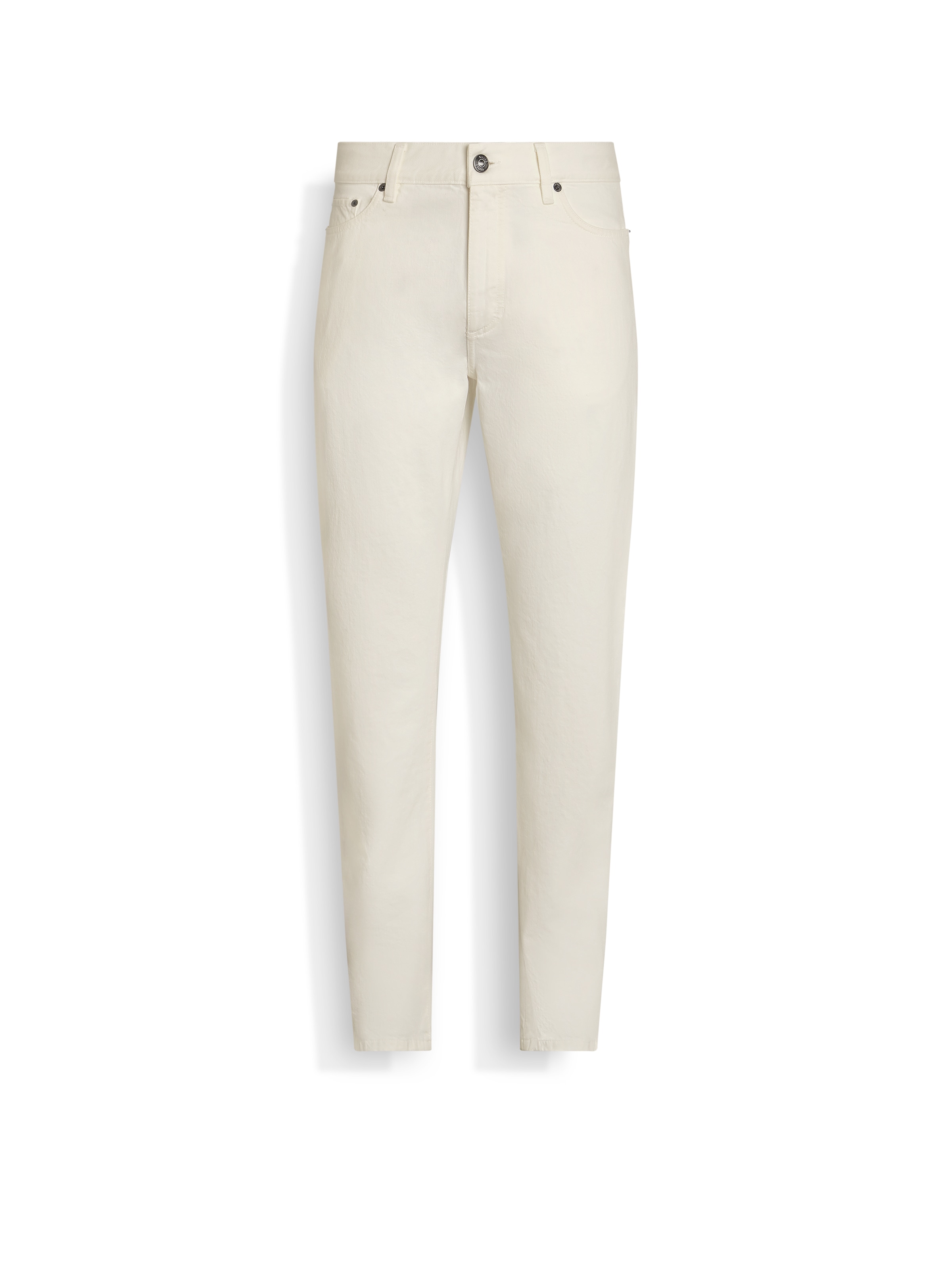 Zegna Roccia Mid-rise Slim Jeans In White