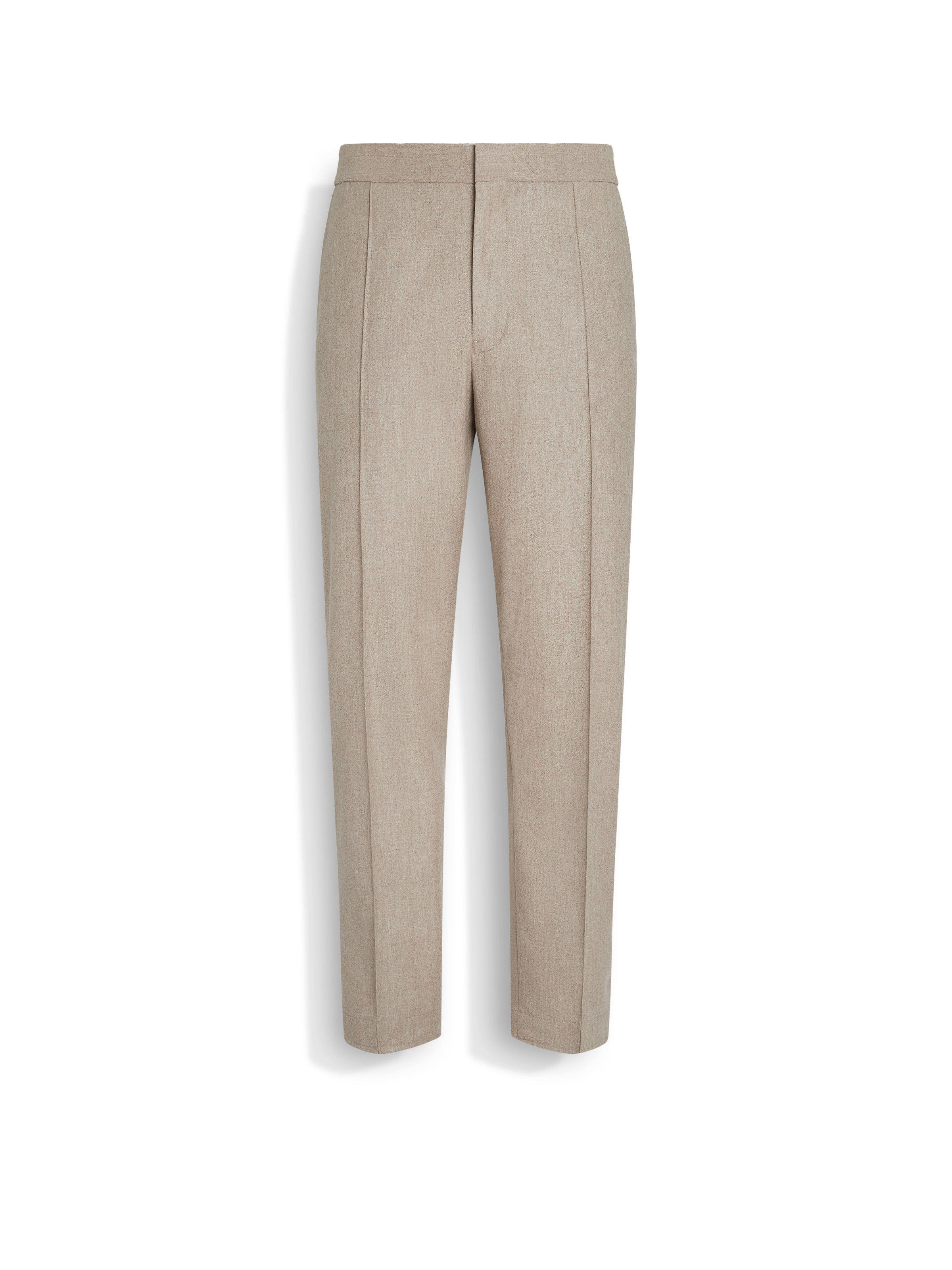 Zegna Light Taupe 15milmil15 Wool Silk And Cashmere Pants In Brown