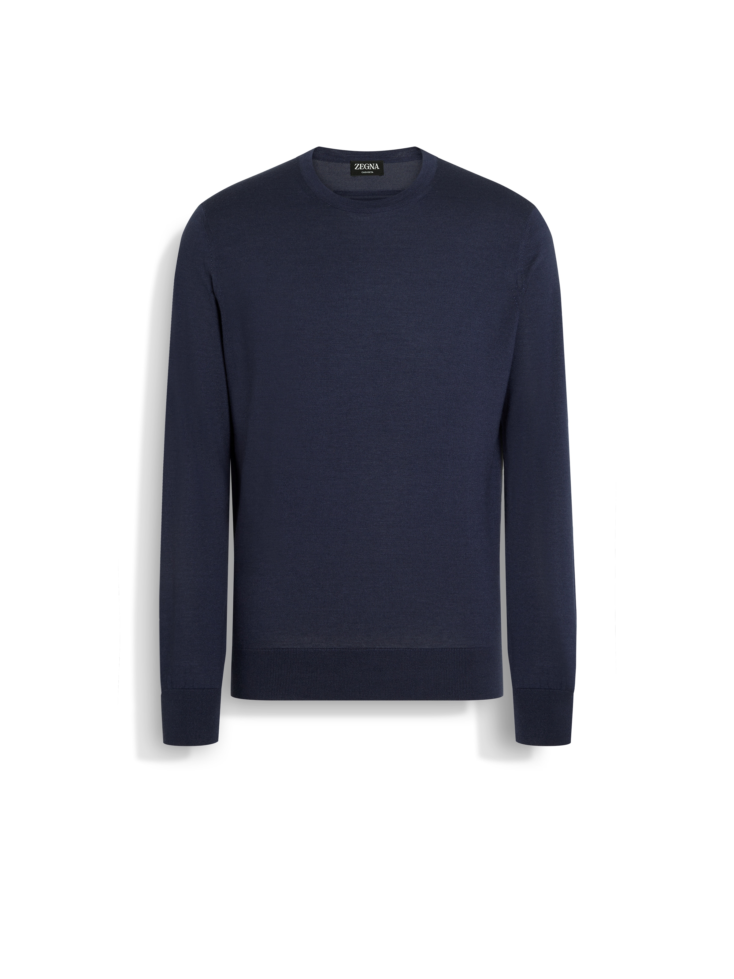 Zegna Crew-neck Sweater In Blue