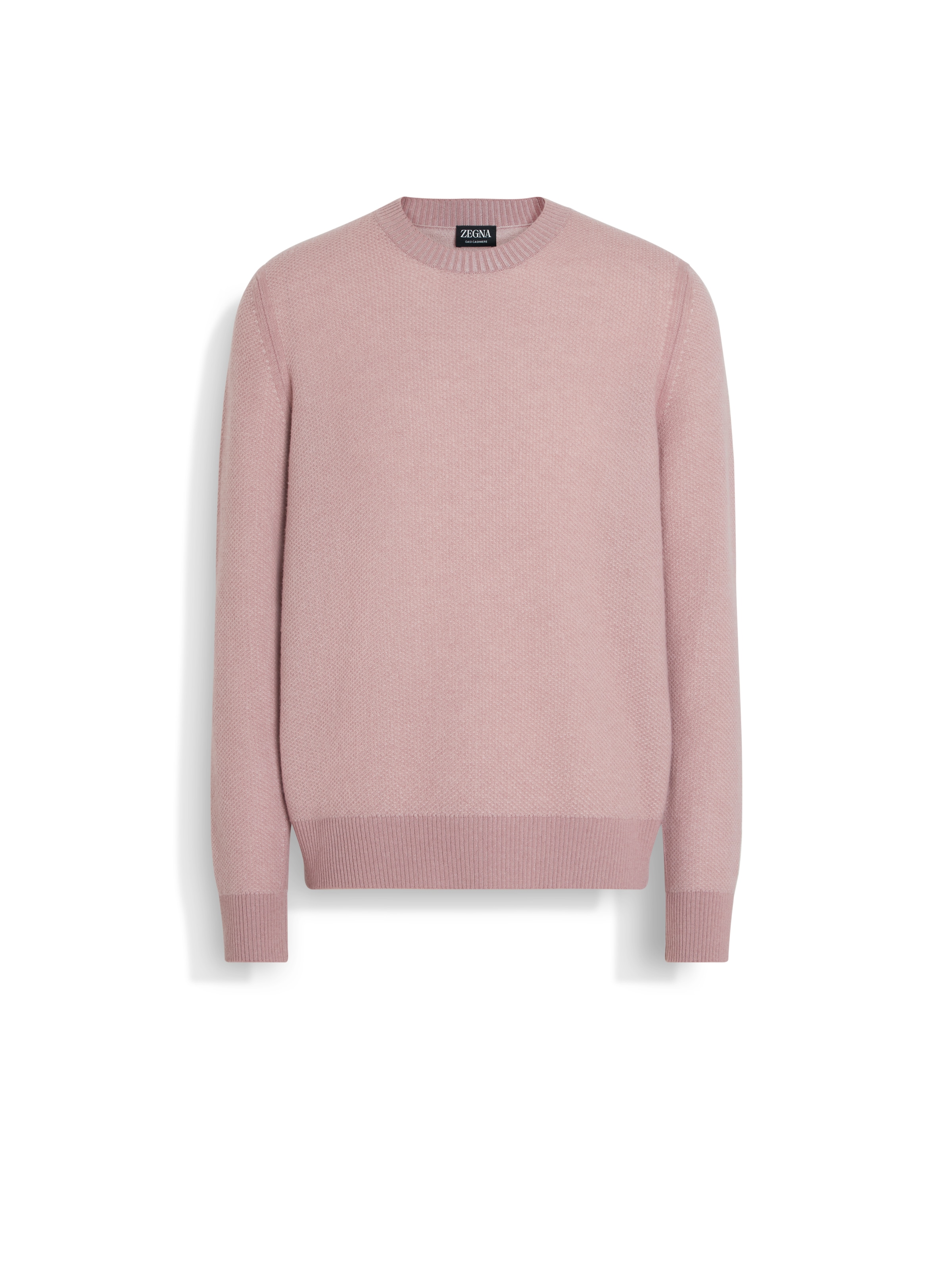 Zegna Oasi Seed Stitch Cashmere Sweater In Pink