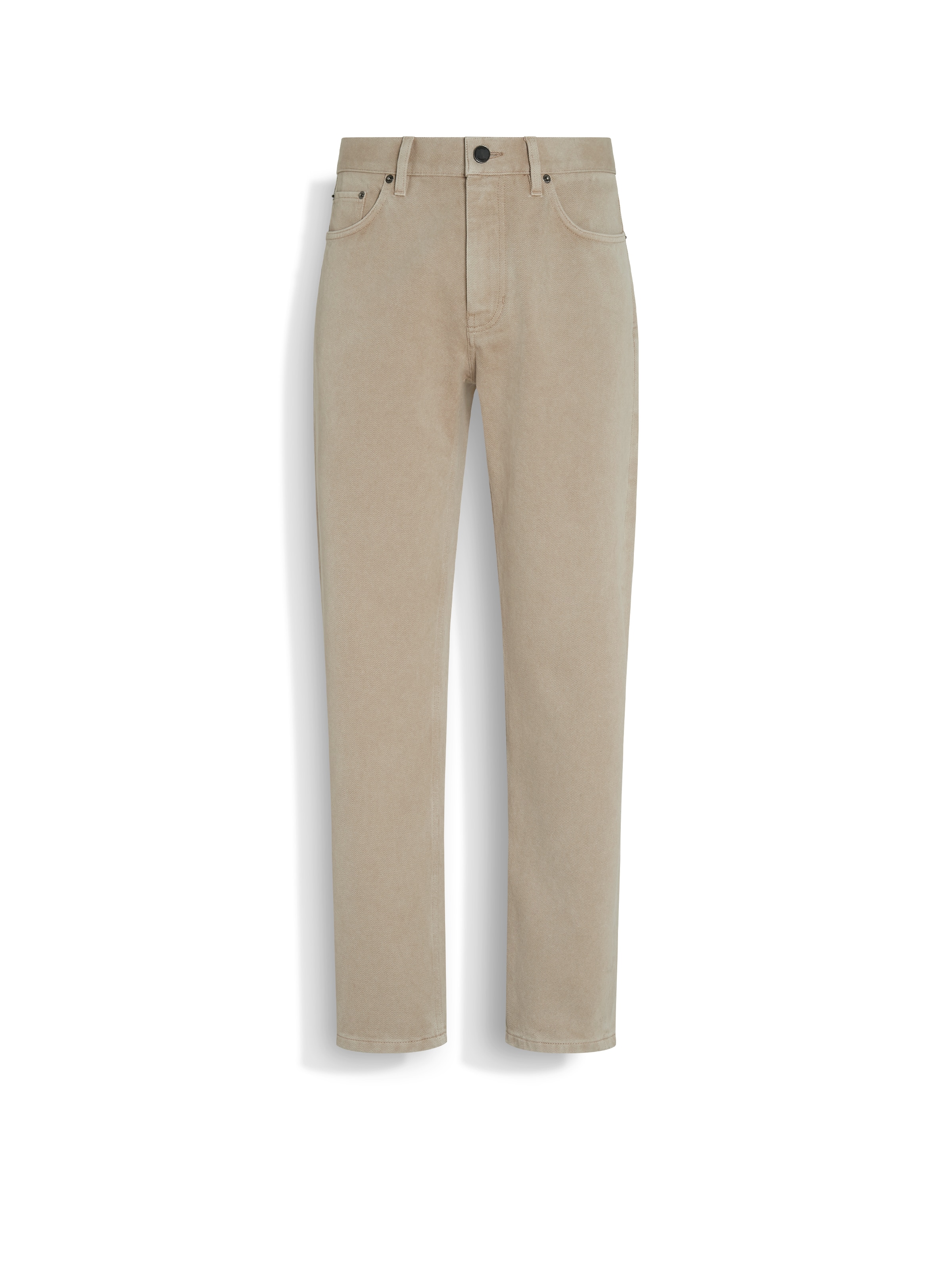 Zegna Light Taupe Délavé Roccia Pants In Gray