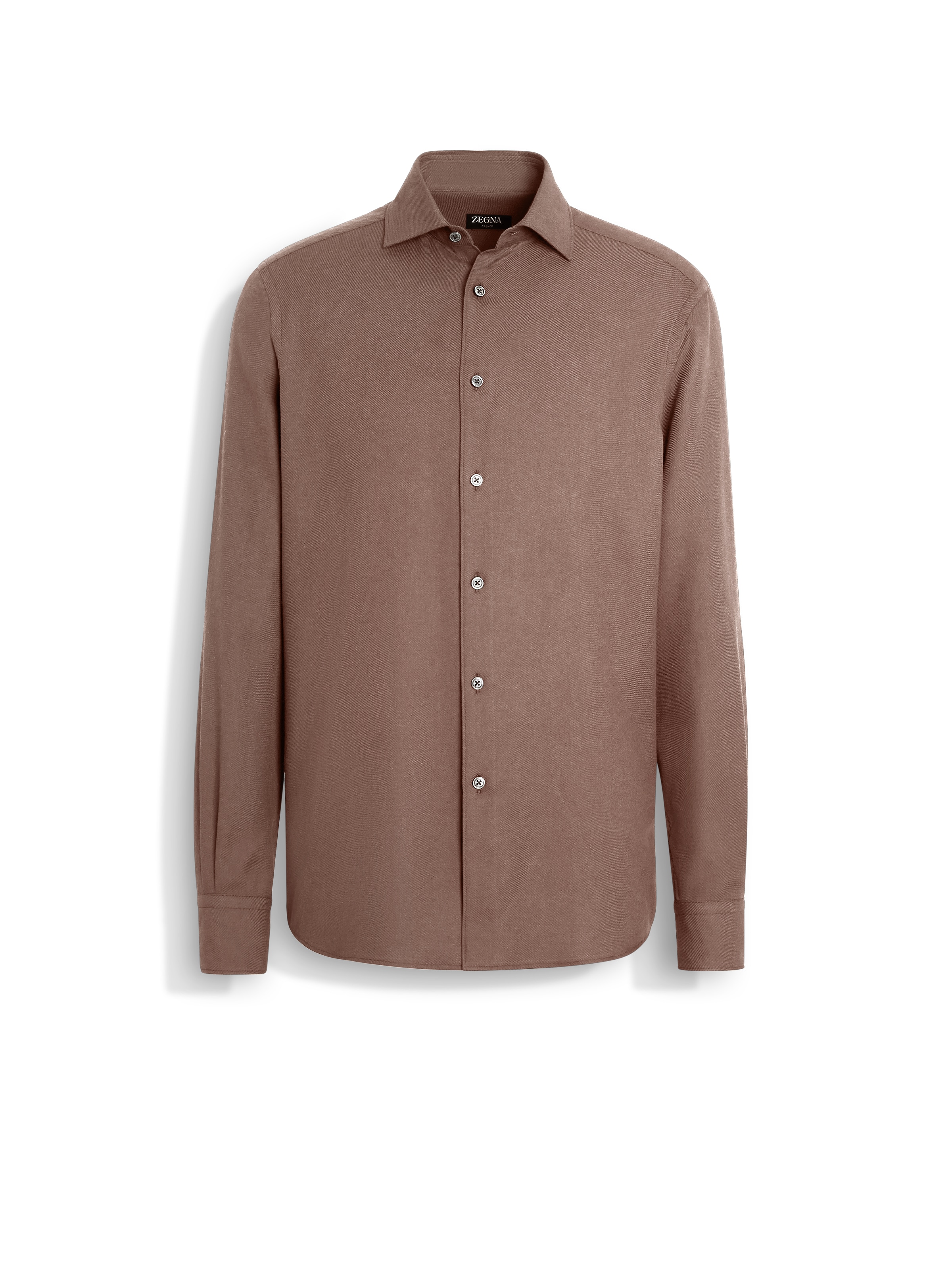Zegna Cashco Shirt In Brown