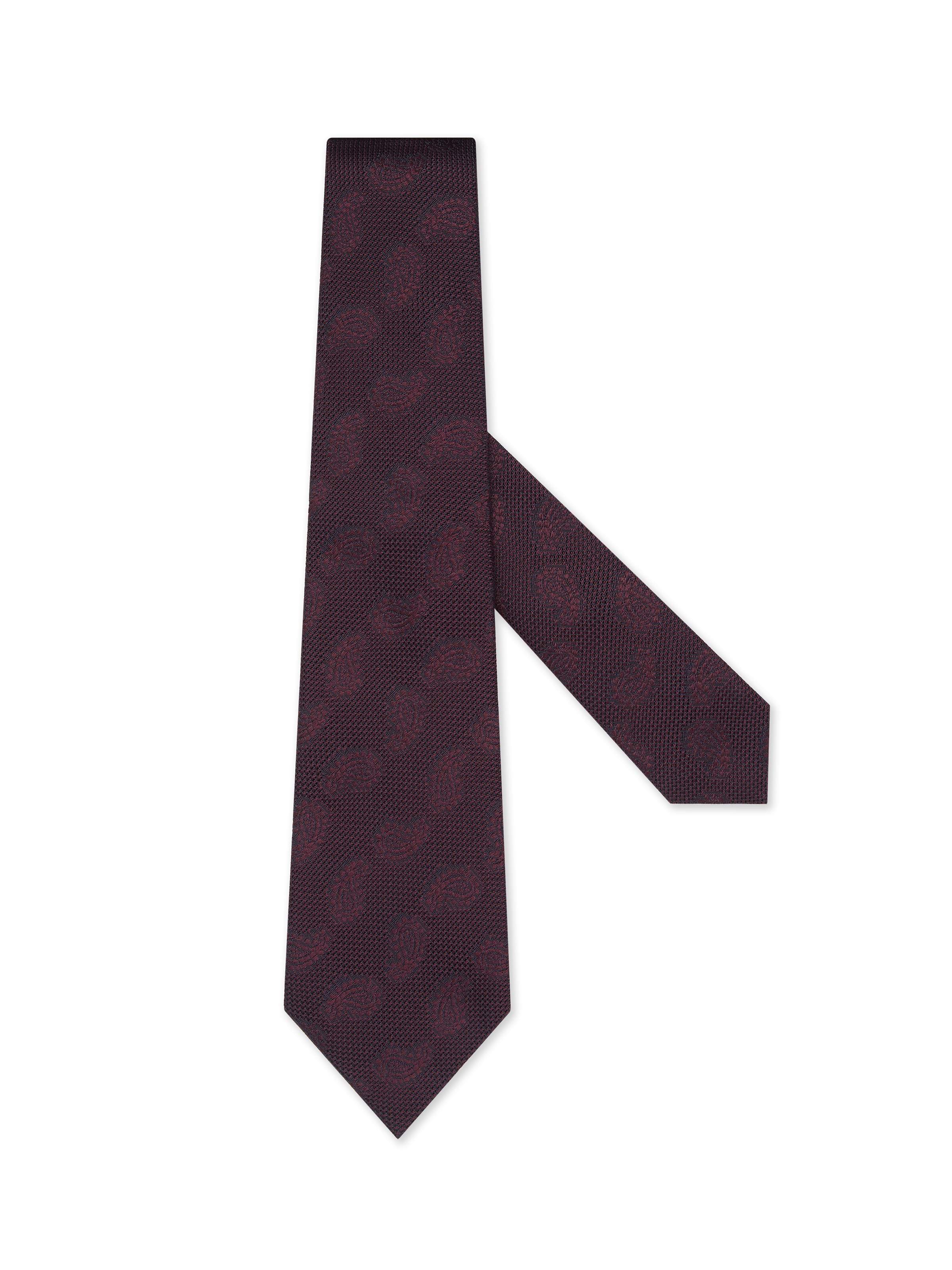 Zegna Burgundy Silk Tie
