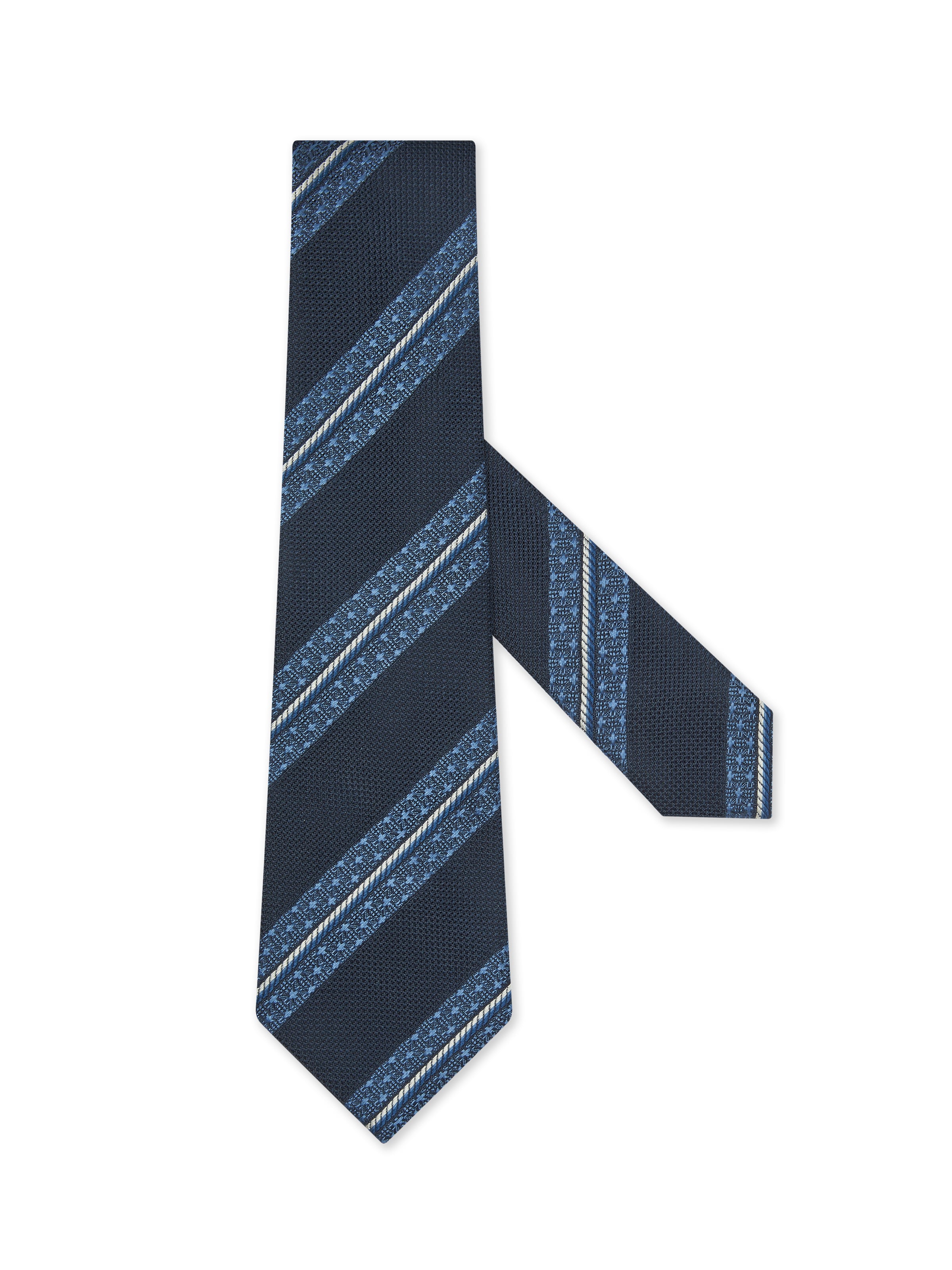 Zegna Dark Blue Silk Tie