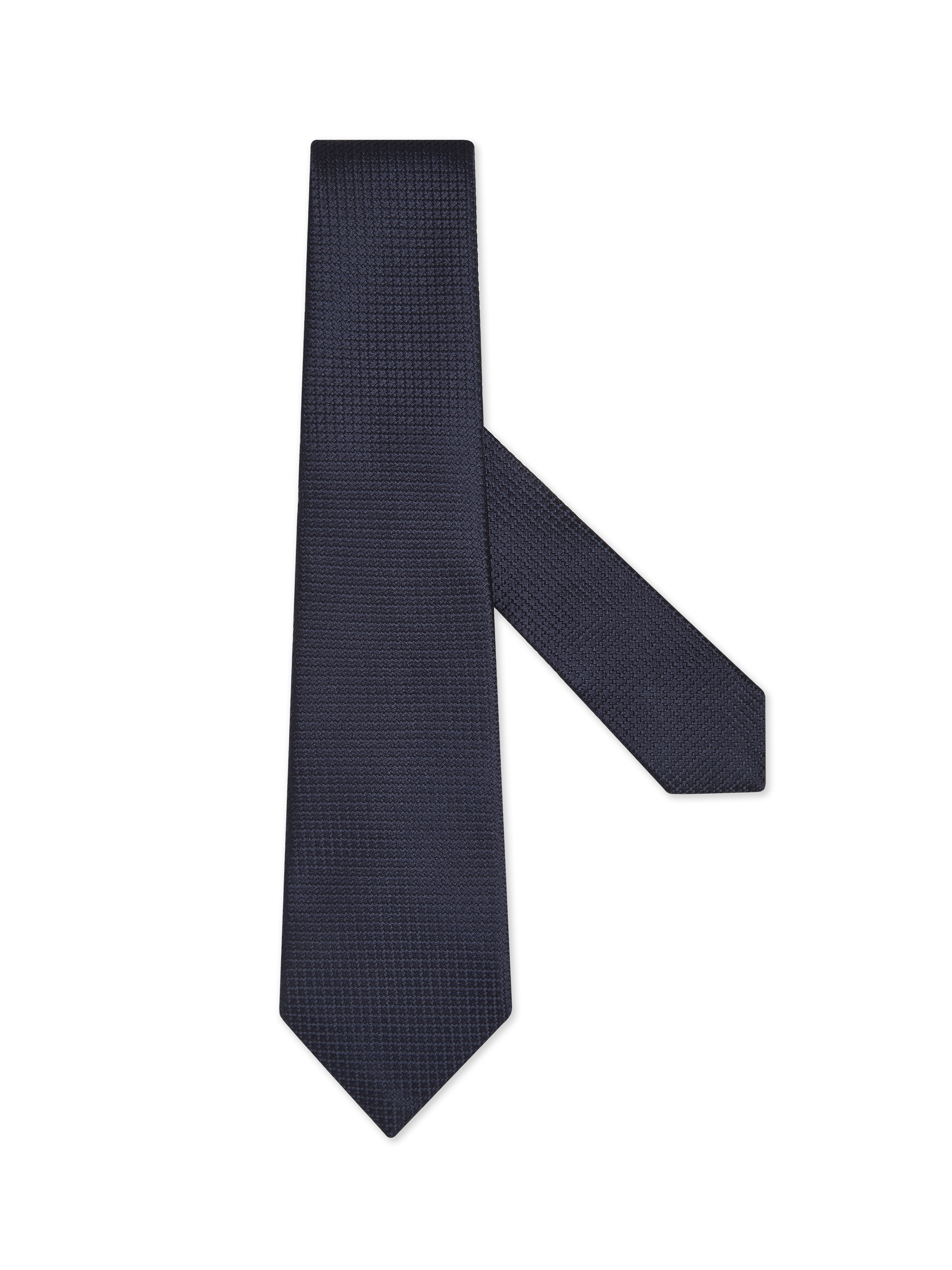 Zegna Dark Blue Silk Tie