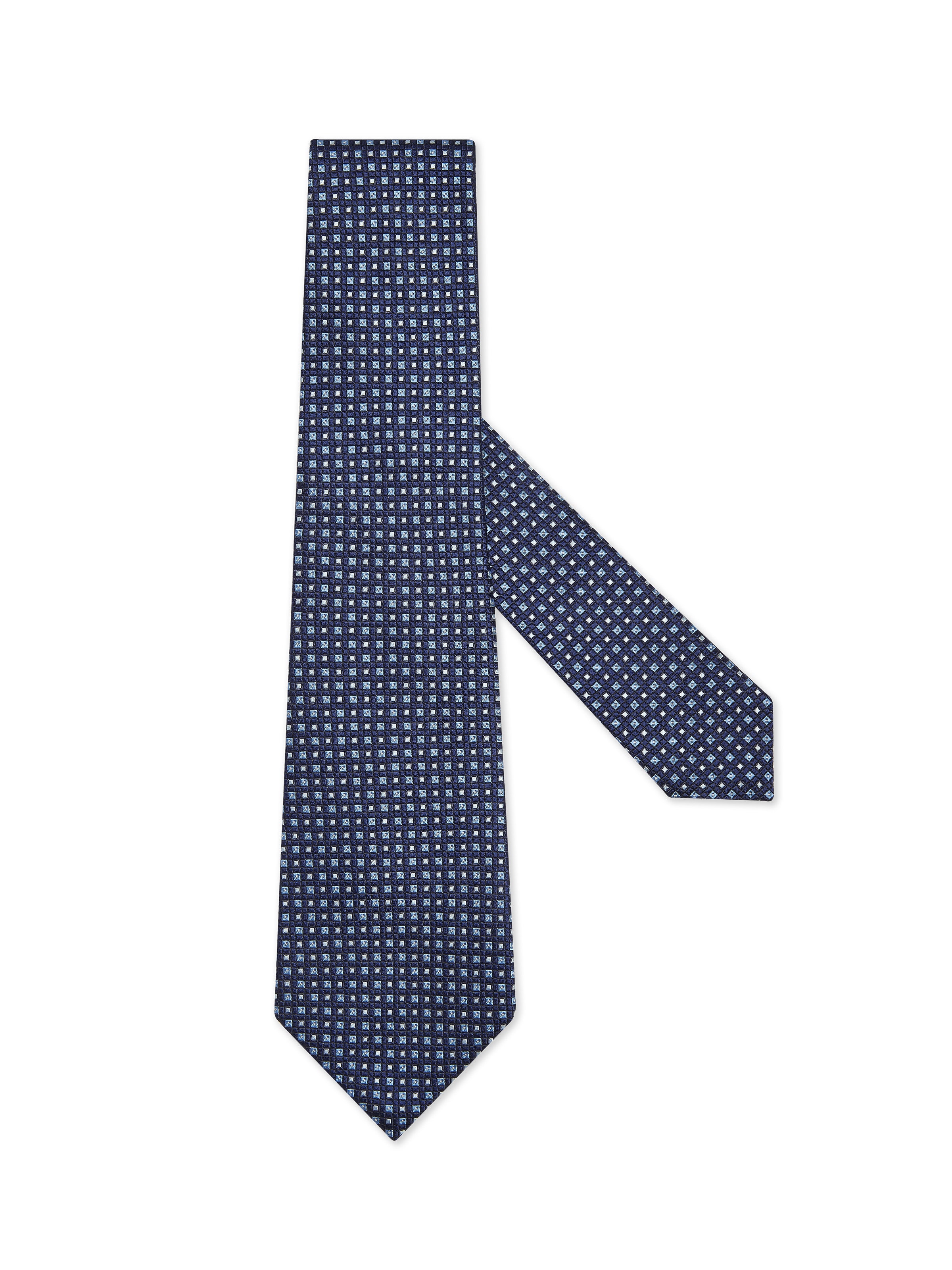 Zegna Dark Blue Silk Tie