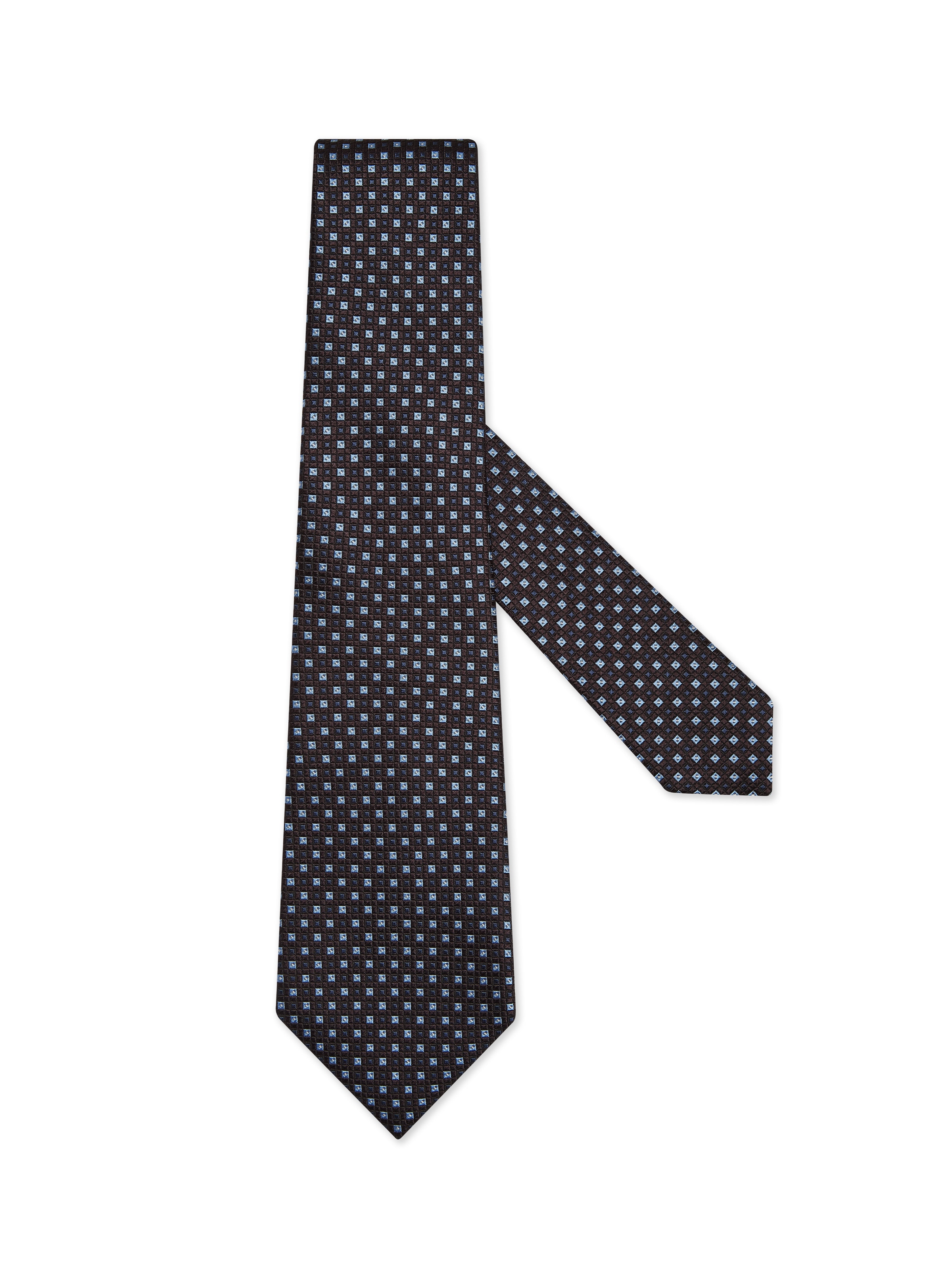 Zegna Dark Brown Silk Tie