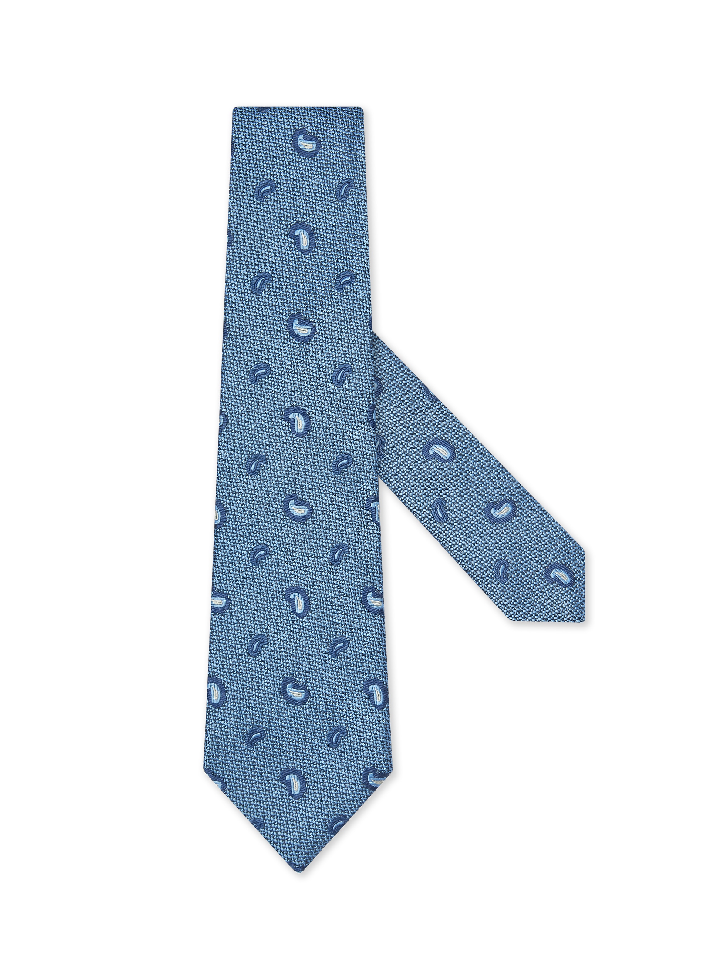 Zegna Light Blue Silk Tie