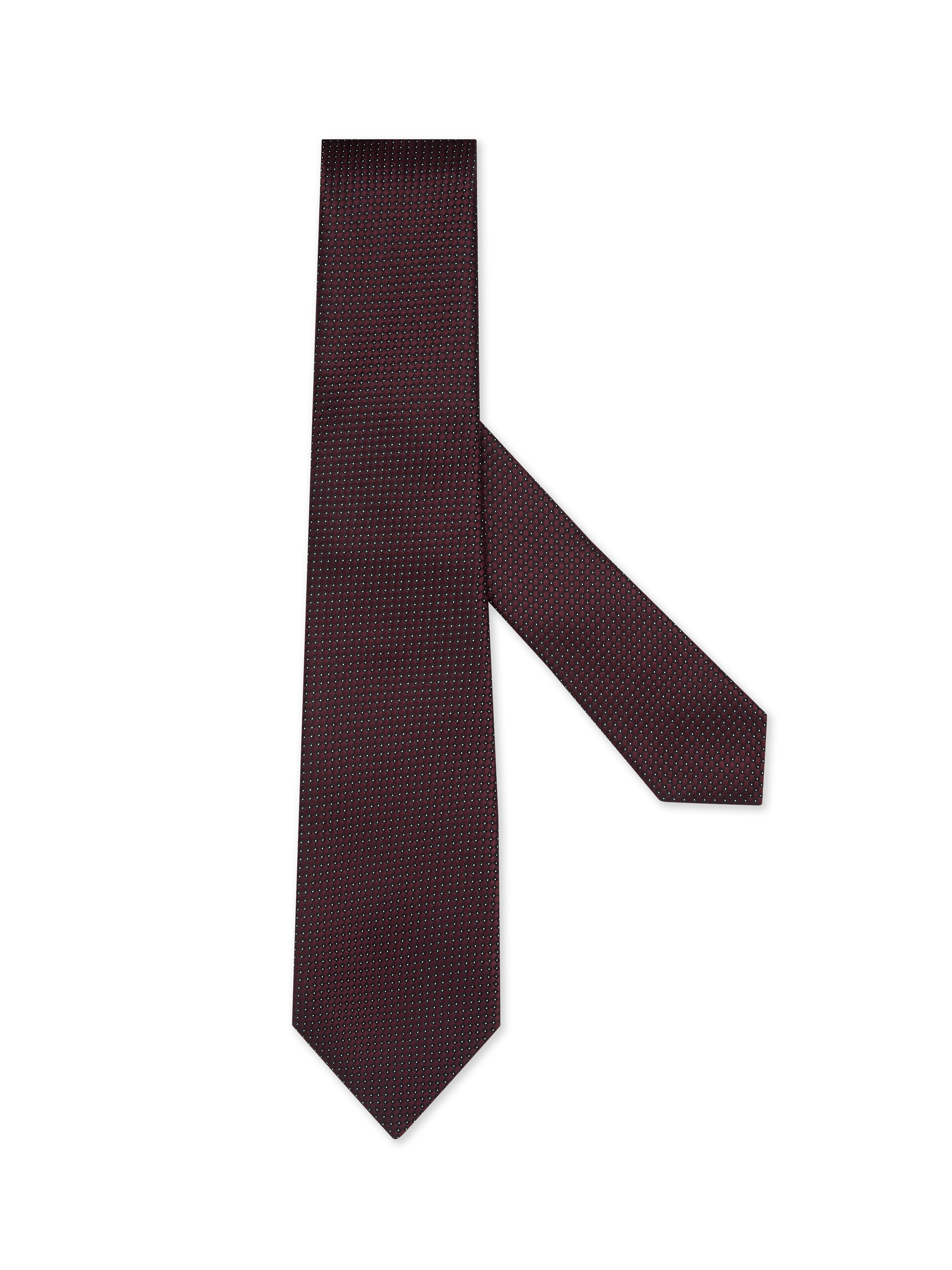 Zegna Burgundy Silk Tie