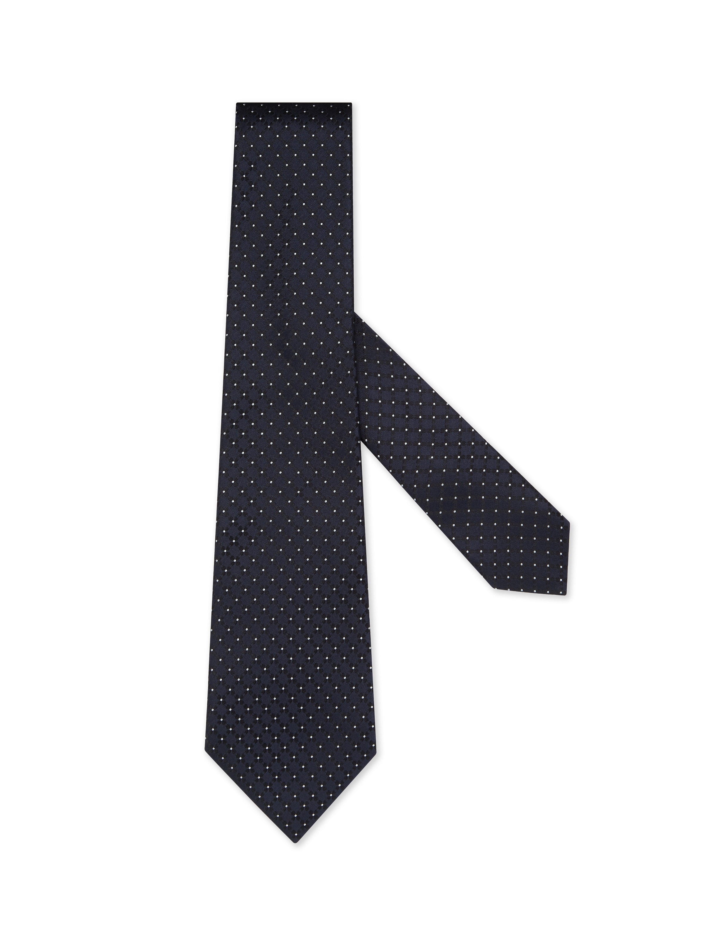 Zegna Dark Blue Silk Tie