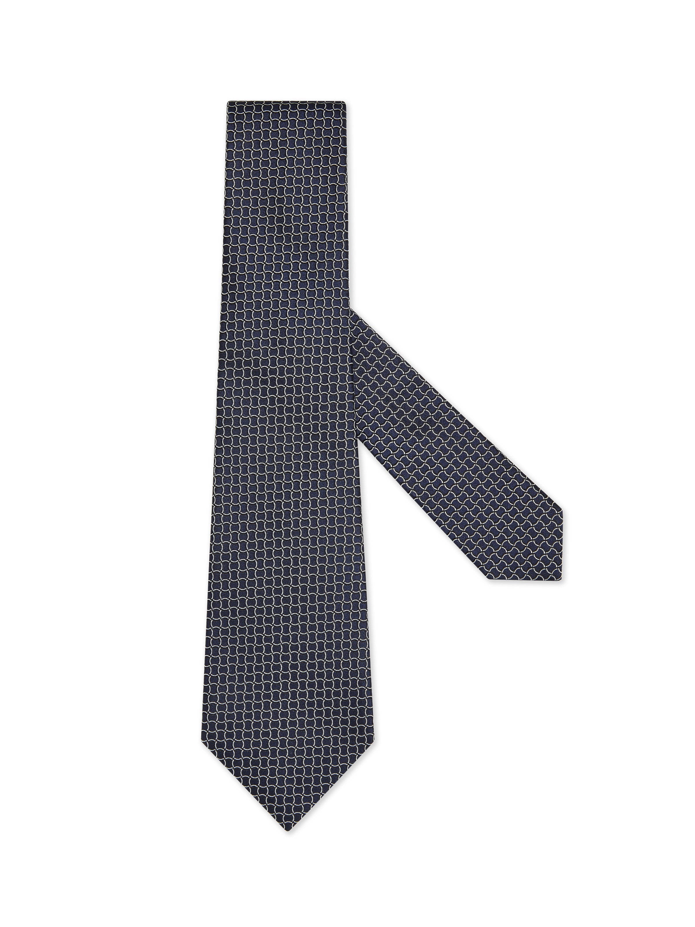 Zegna Dark Blue Silk Tie