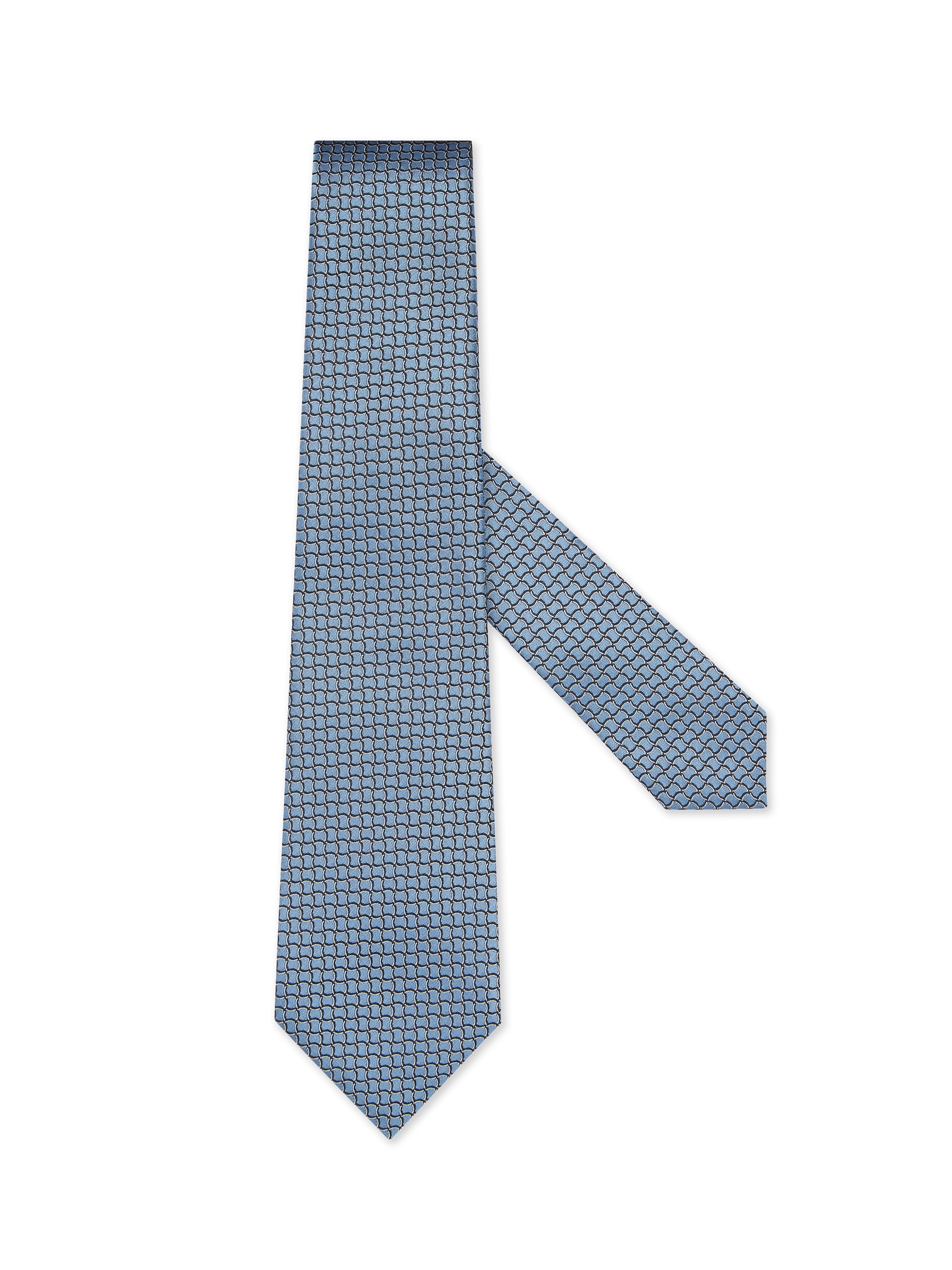 Zegna Light Blue Silk Tie