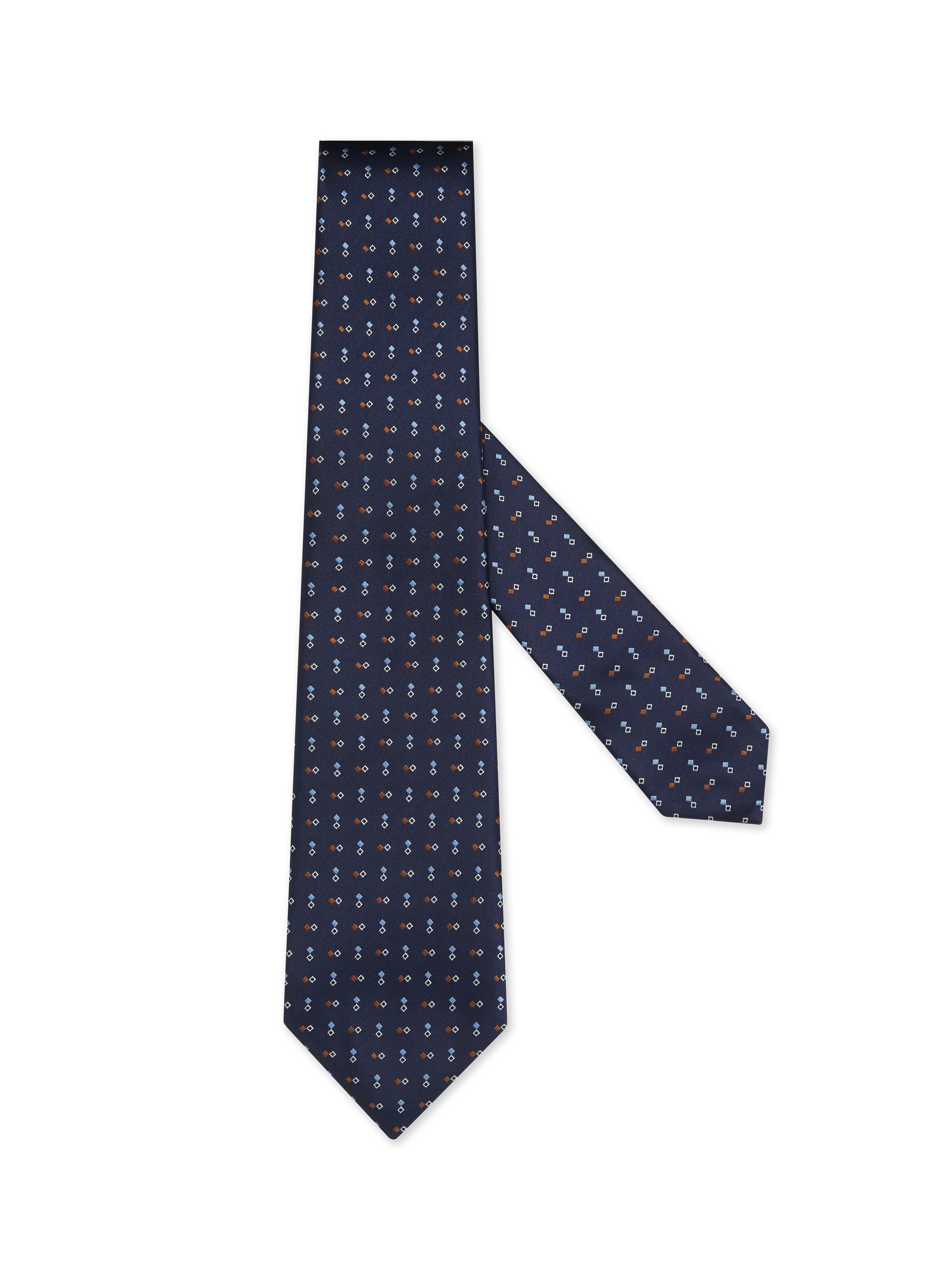 Zegna Dark Blue Silk Tie