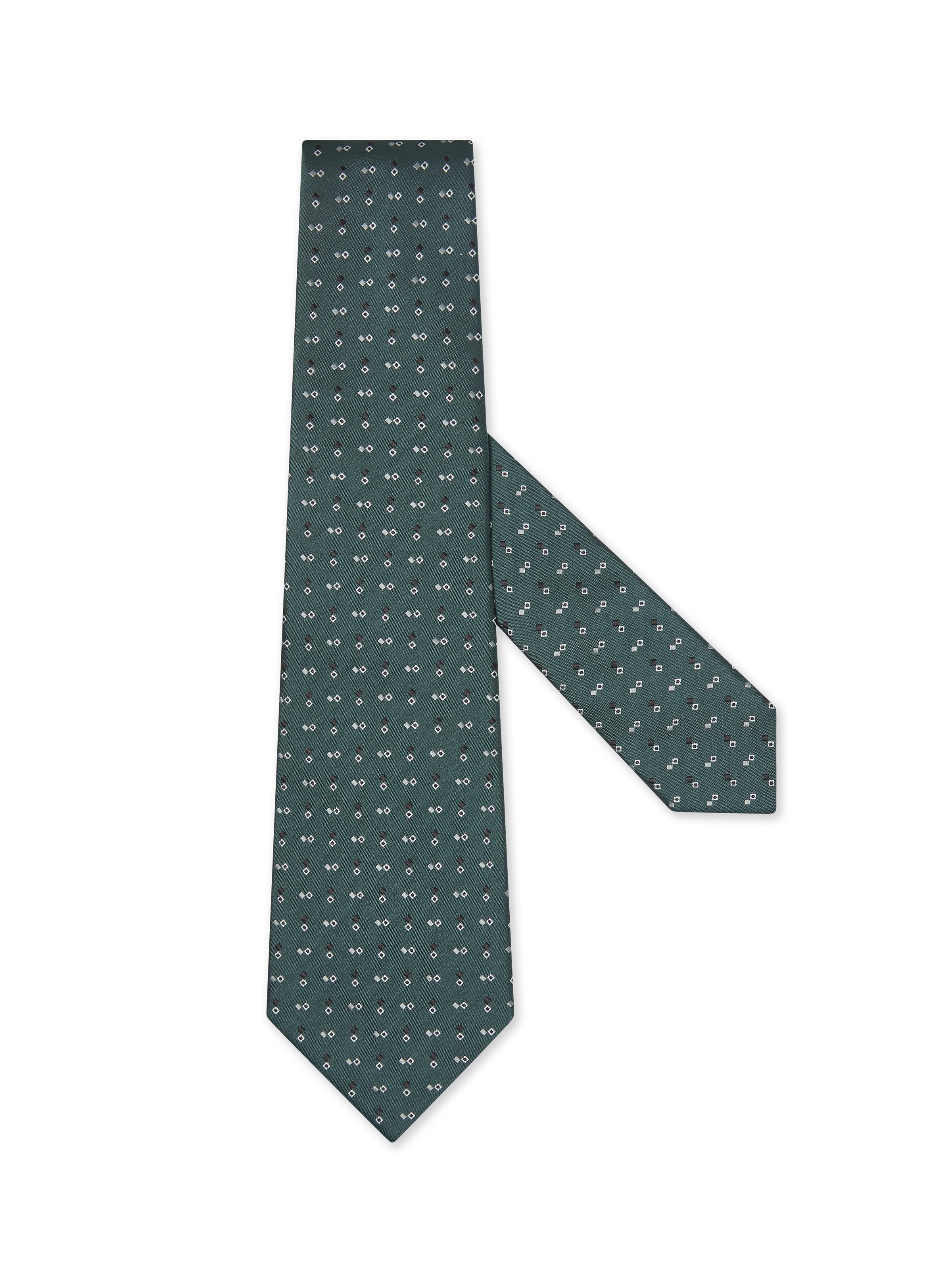 Zegna Dark Green Silk Tie