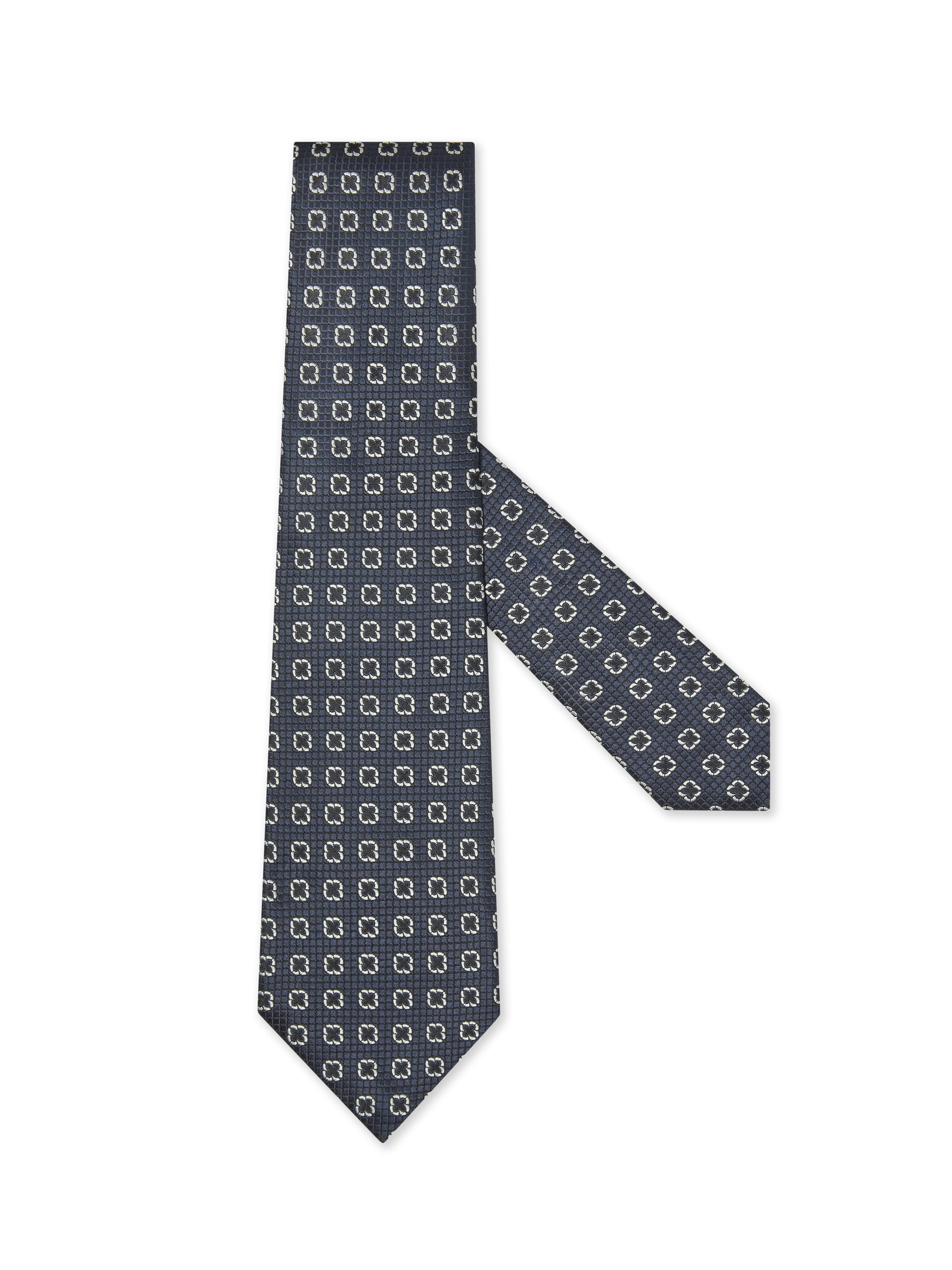 Zegna Dark Blue Silk Tie