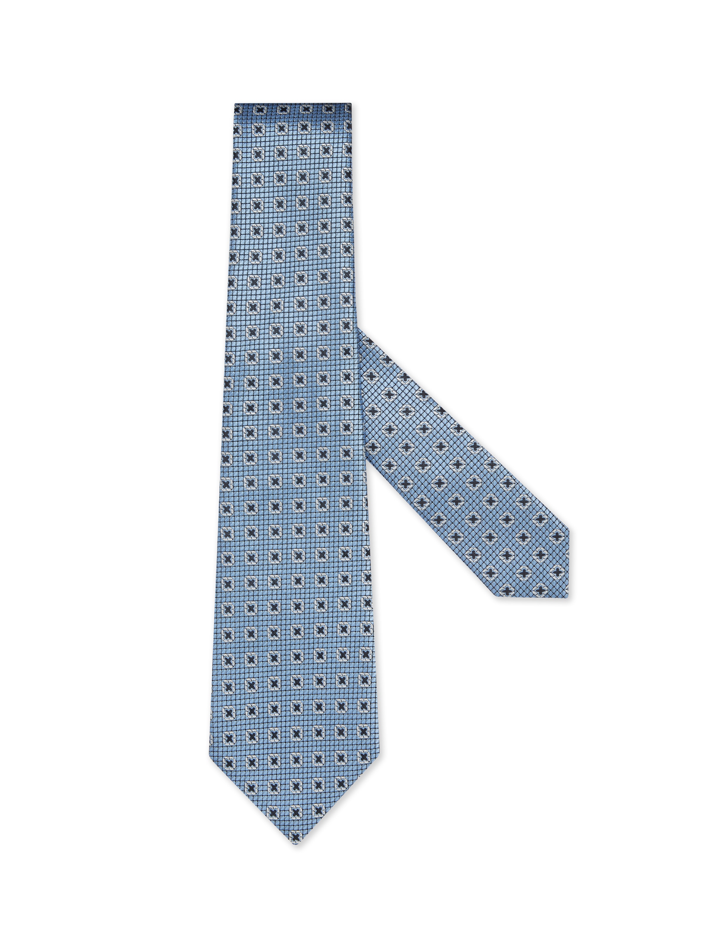 Zegna Light Blue Silk Tie