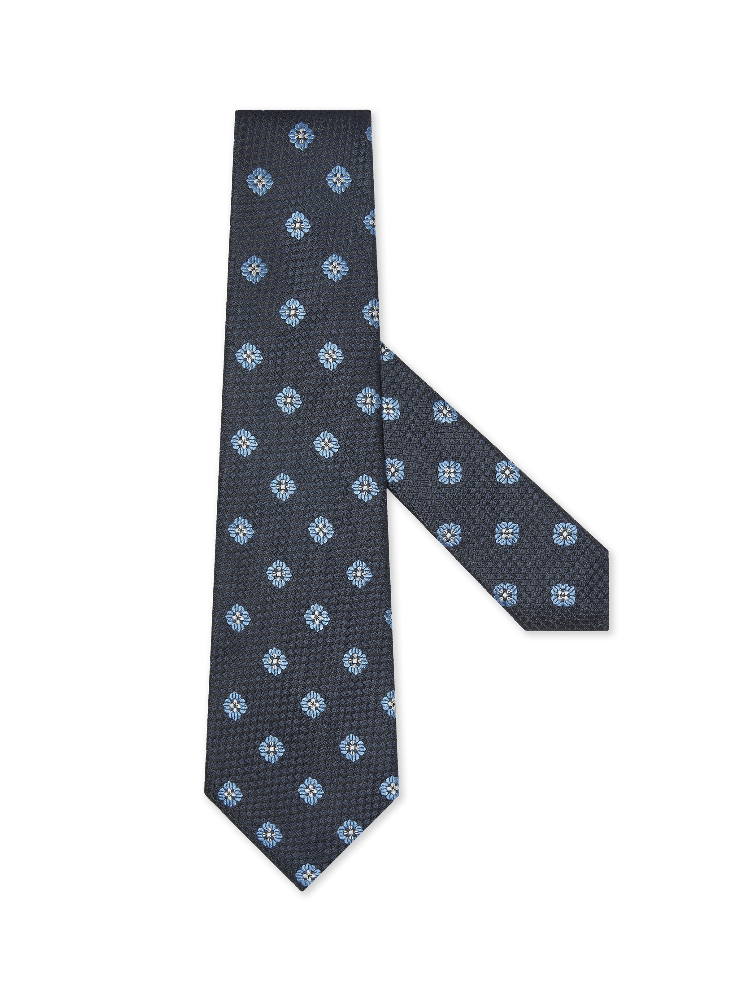 Zegna Dark Blue Silk Tie