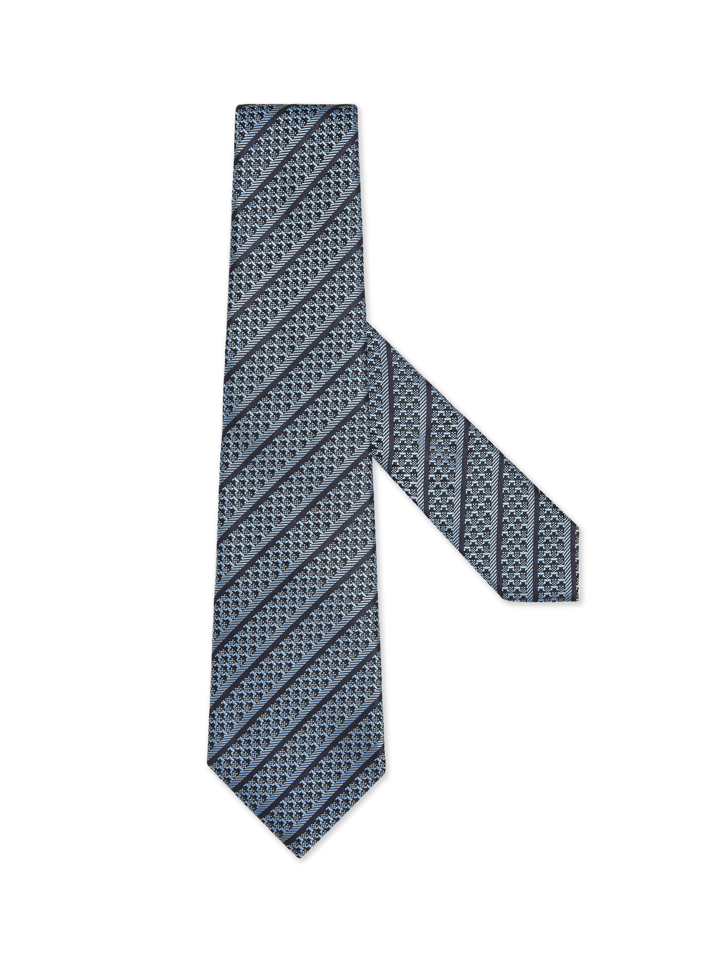 Zegna Light Blue Silk Tie