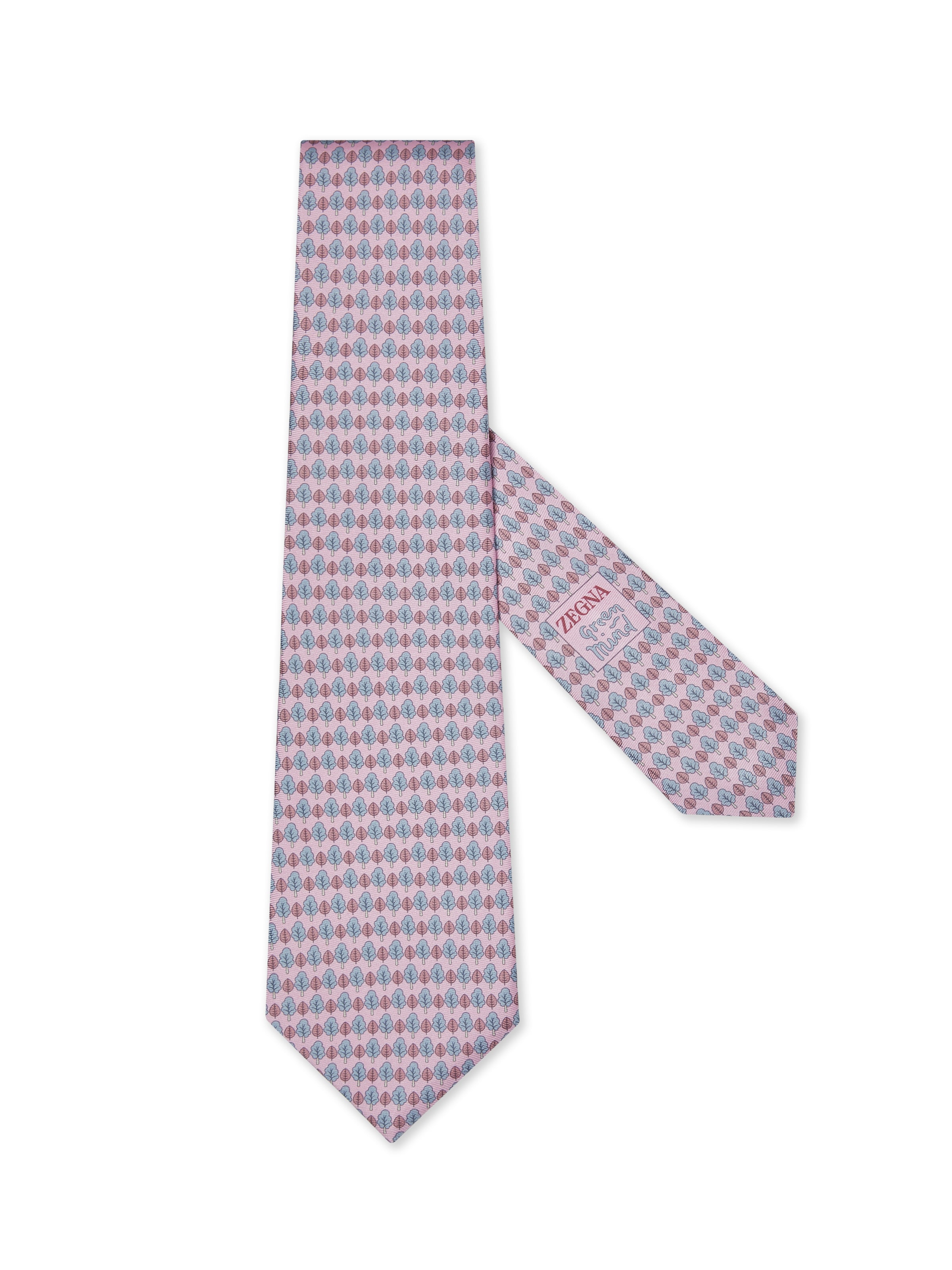 Zegna Light Pink Silk Tie