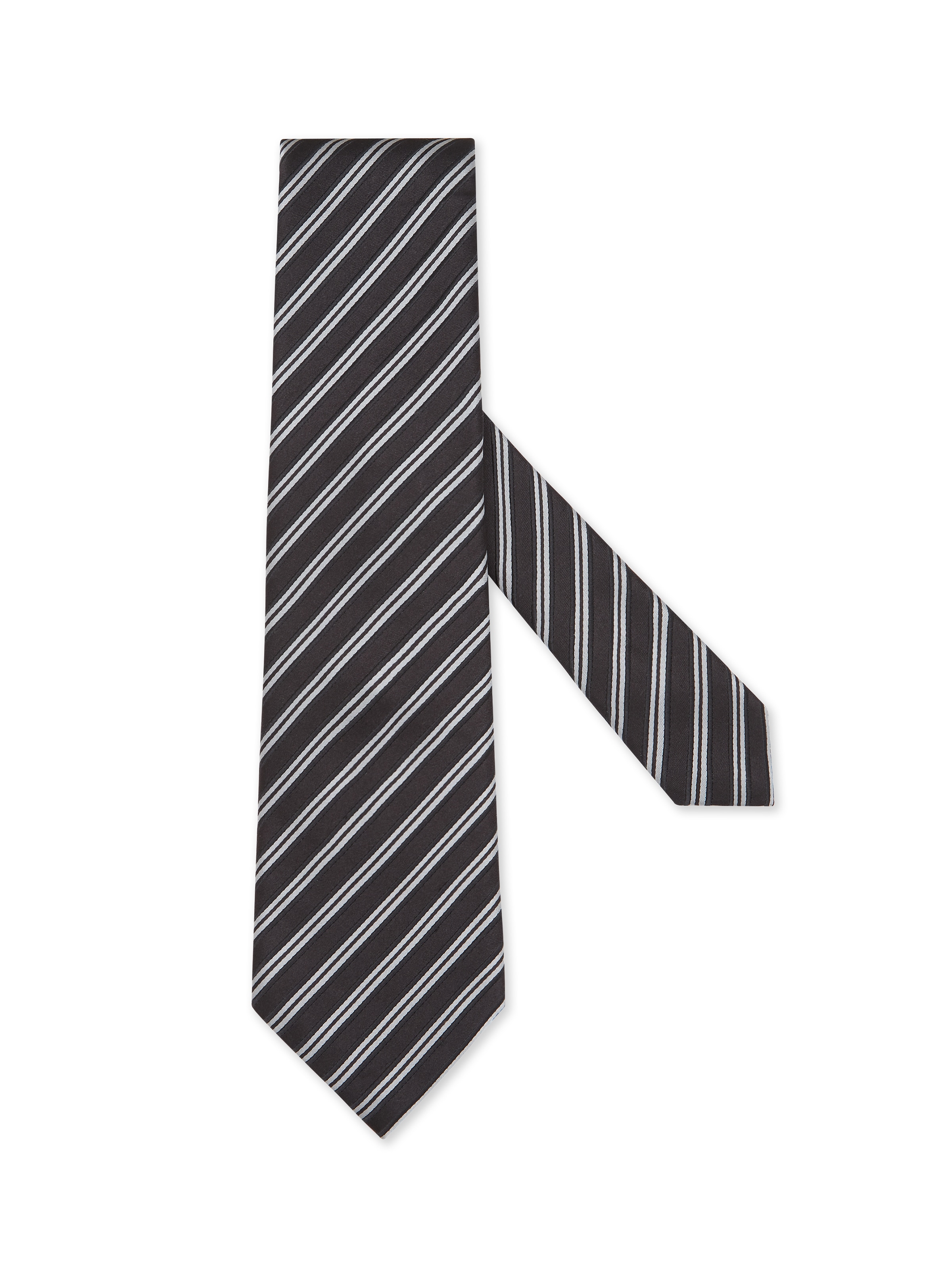 Zegna Black Silk Tie