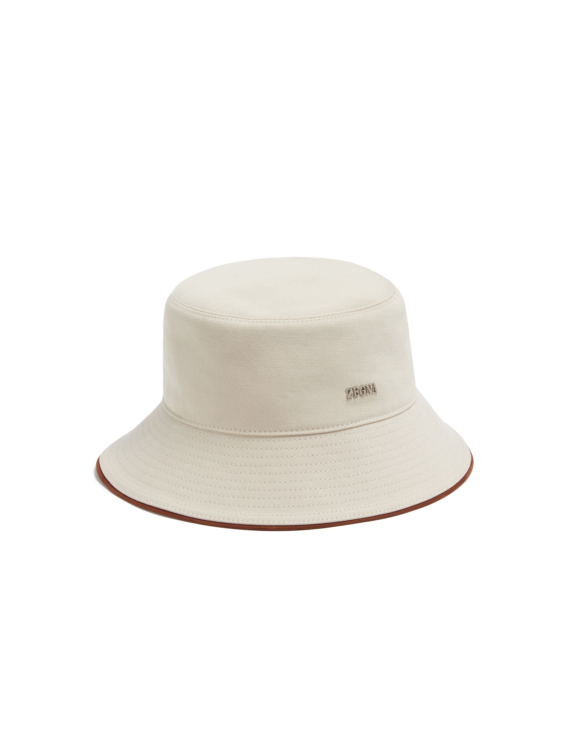 Shop Zegna Light Beige Cotton And Wool Bucket Hat