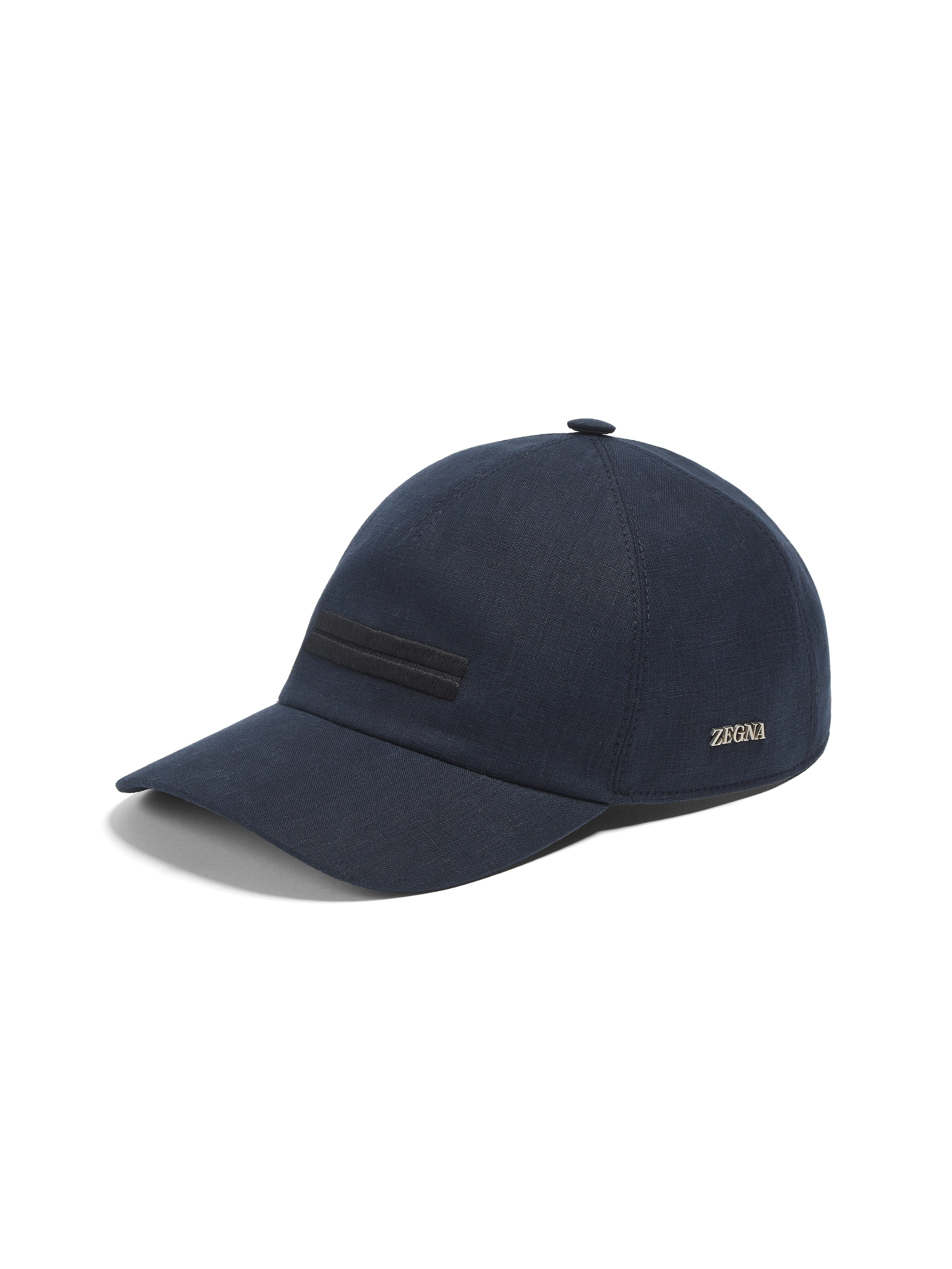 Zegna Casquette En Oasi Cashmere Bleu Foncé In Dark Blue