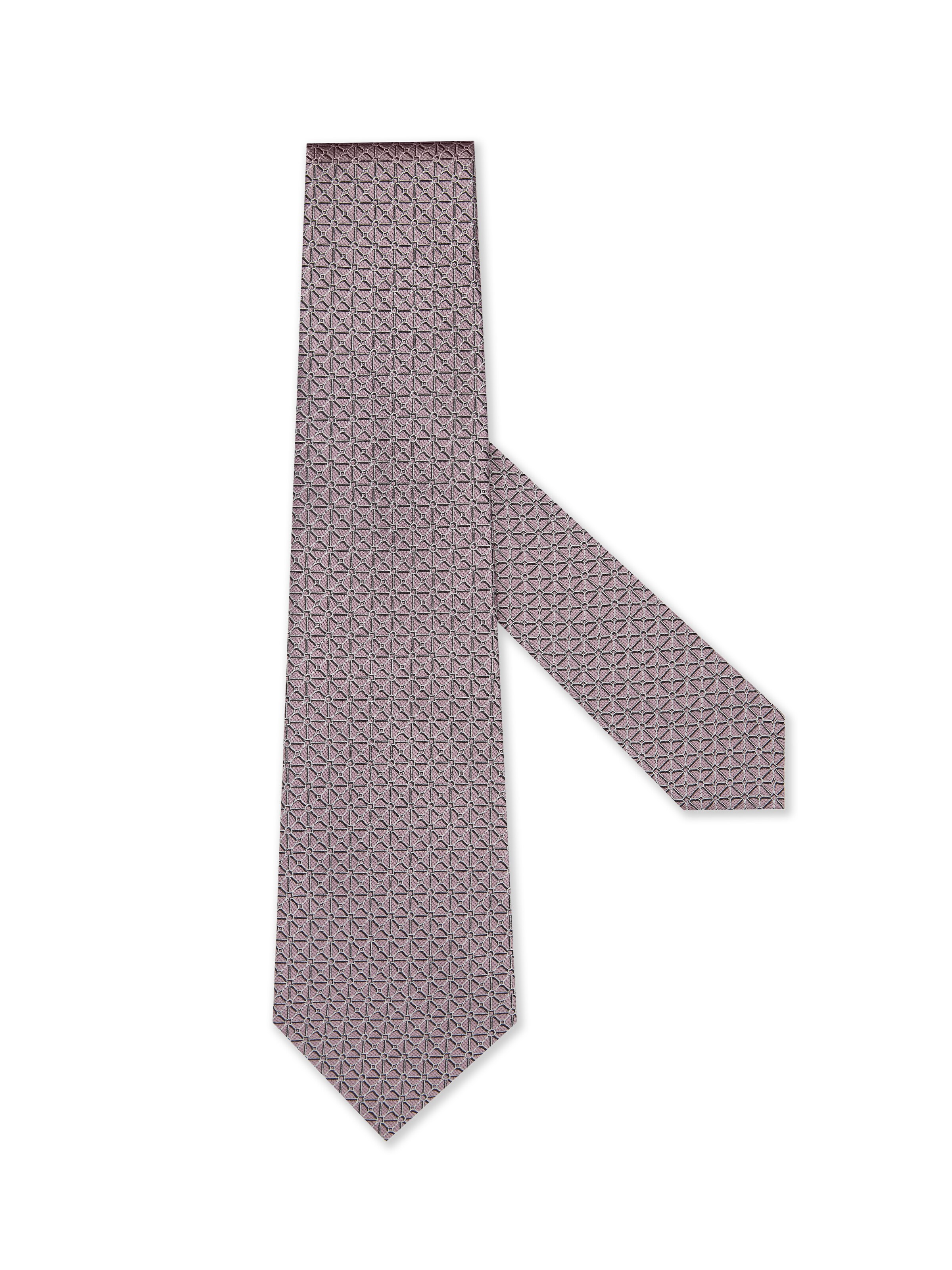 Zegna Cravate En Soie Cento Fili Rose In Rose