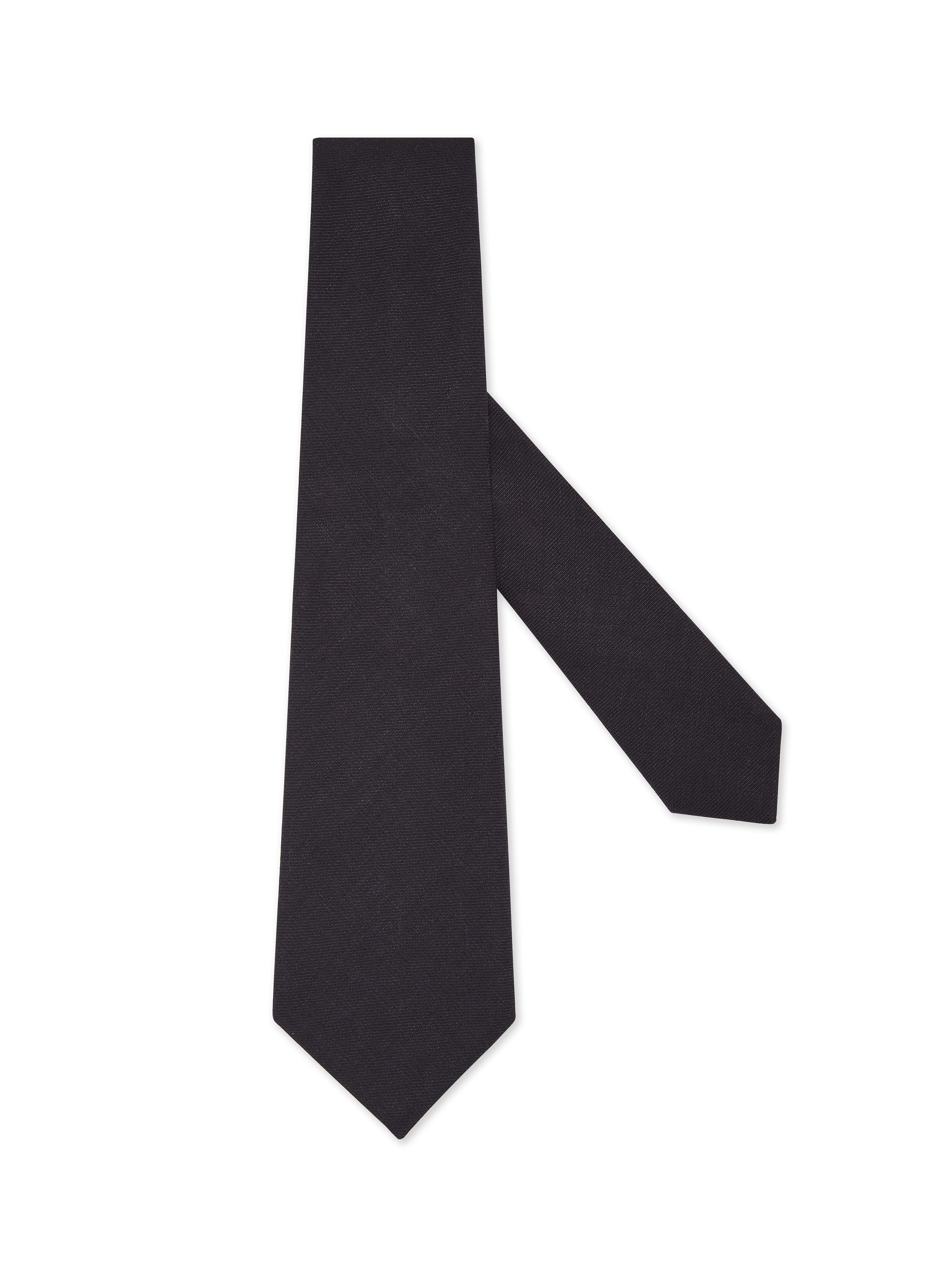 Zegna Dark Blue Linen Tie