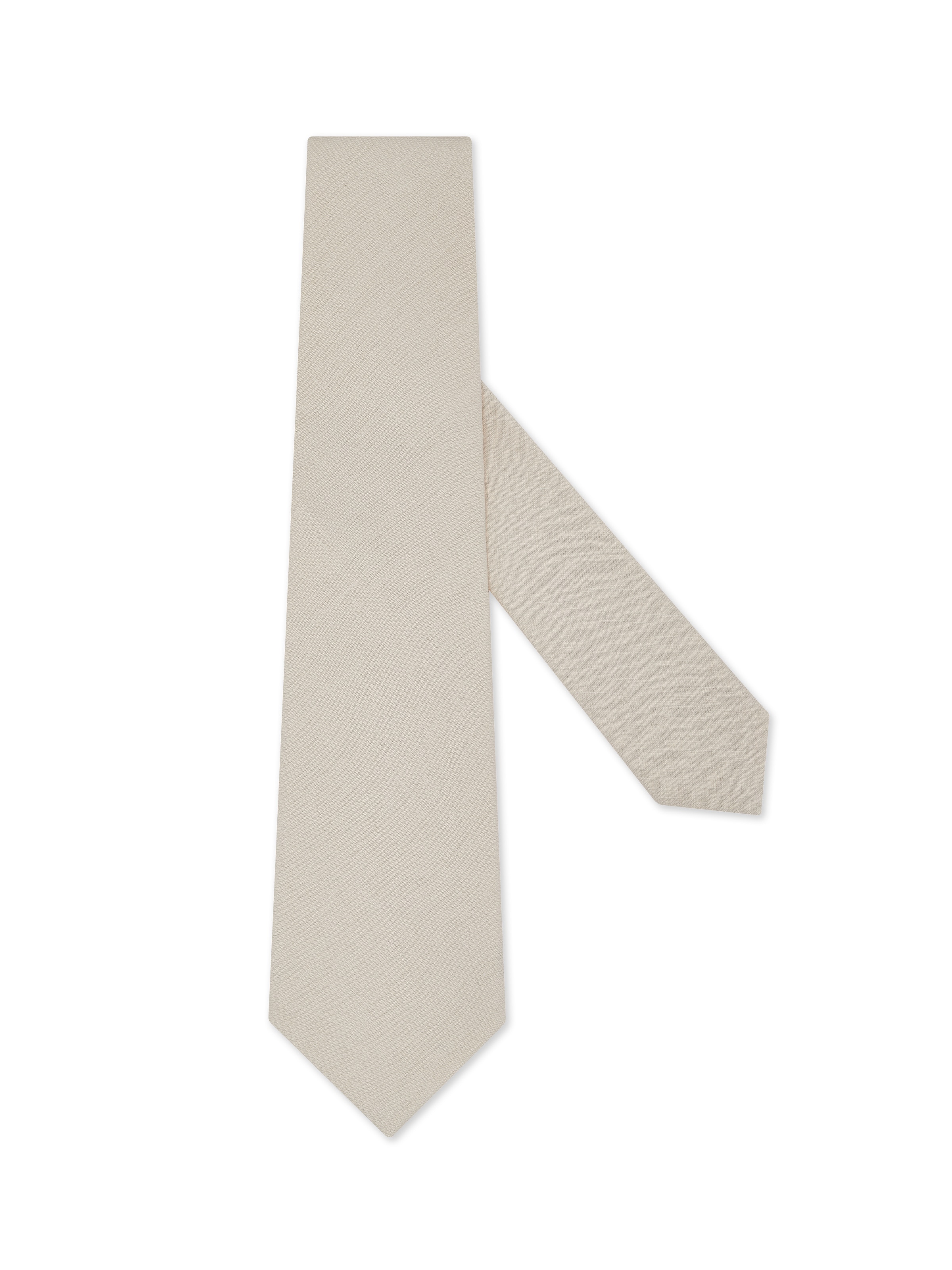 Zegna White Linen Tie